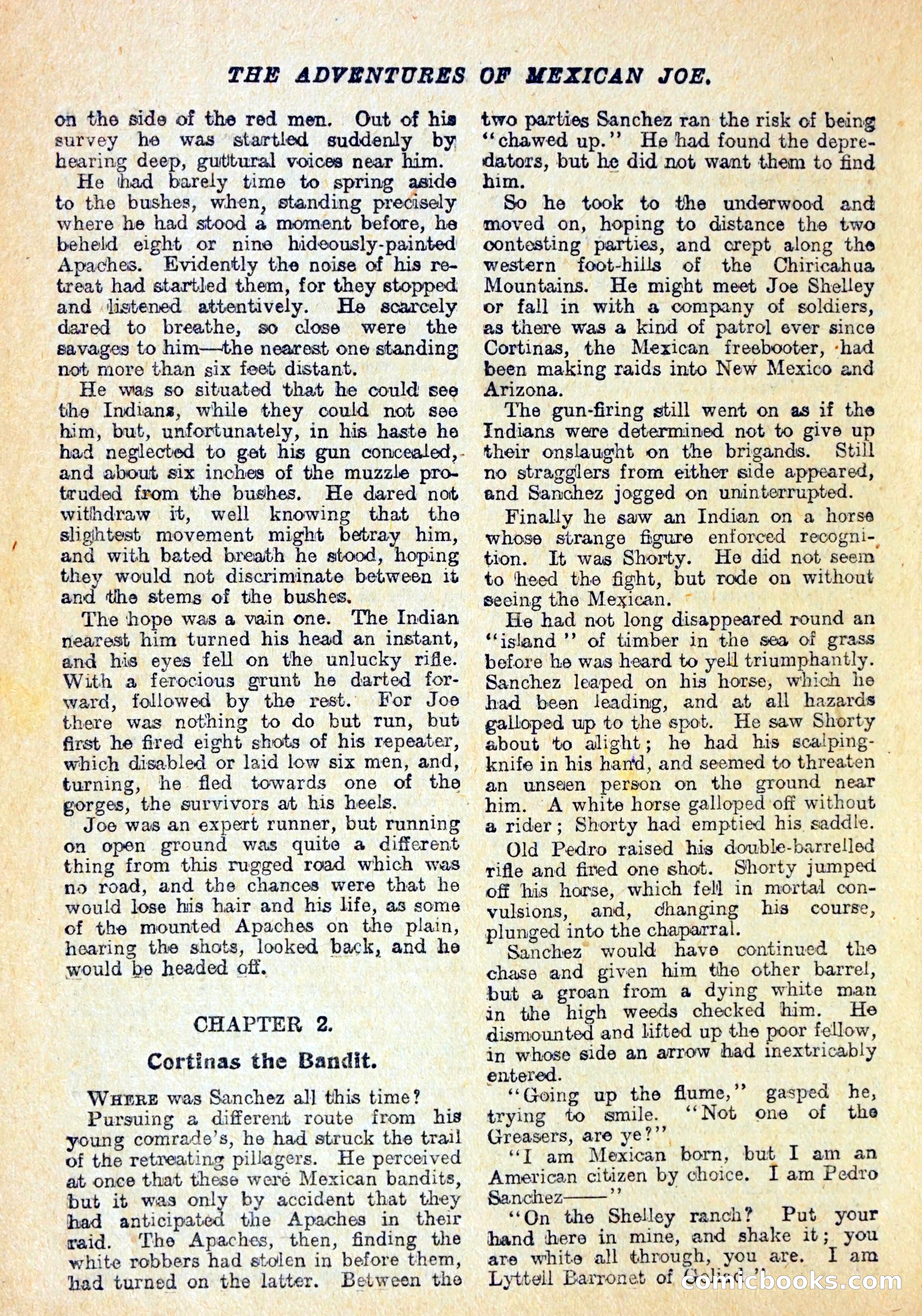 Buffalo Bill Library No. 147: The Adventures of Mexican Joe — page 7 of 37