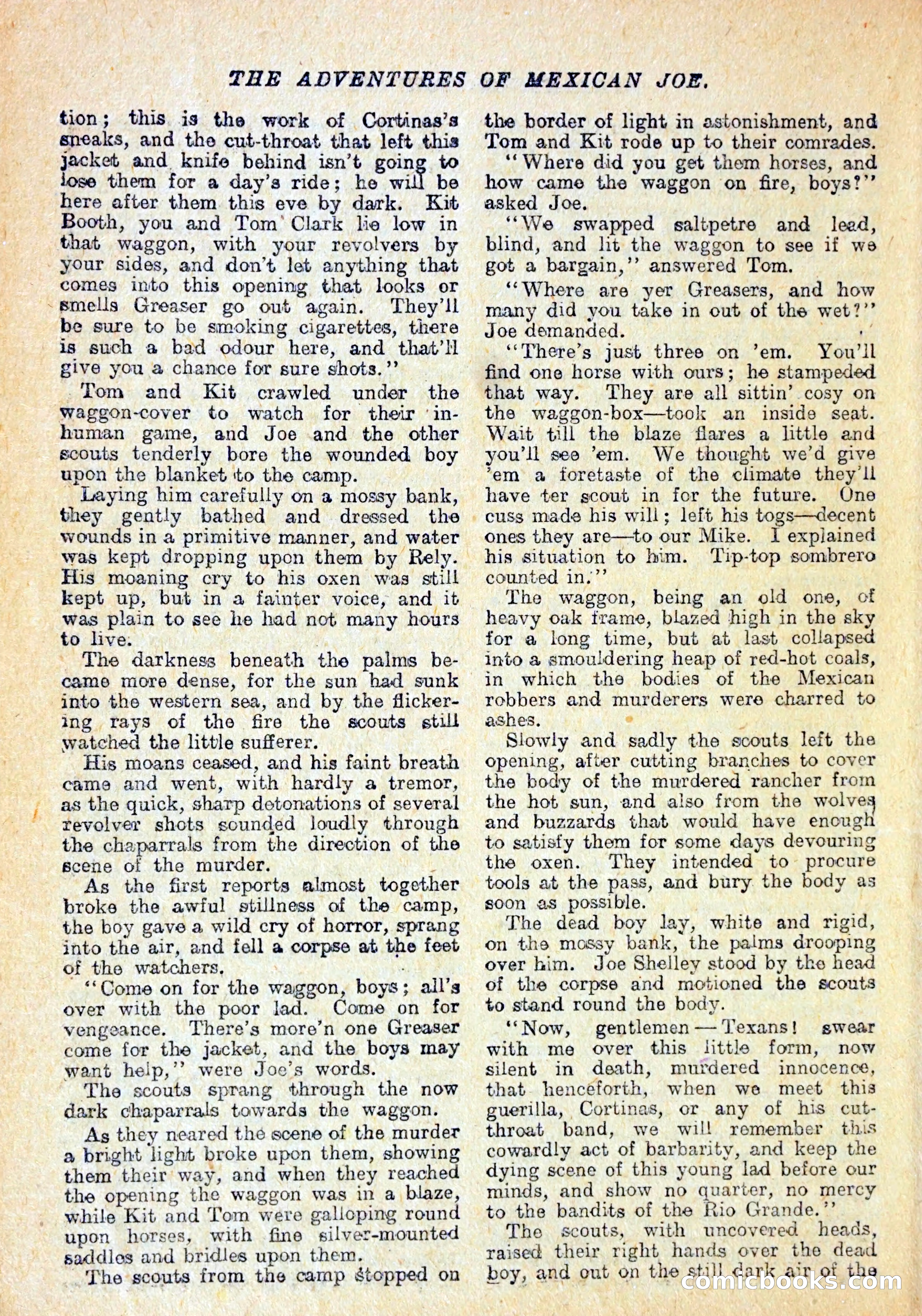 Buffalo Bill Library No. 147: The Adventures of Mexican Joe — page 13 of 37