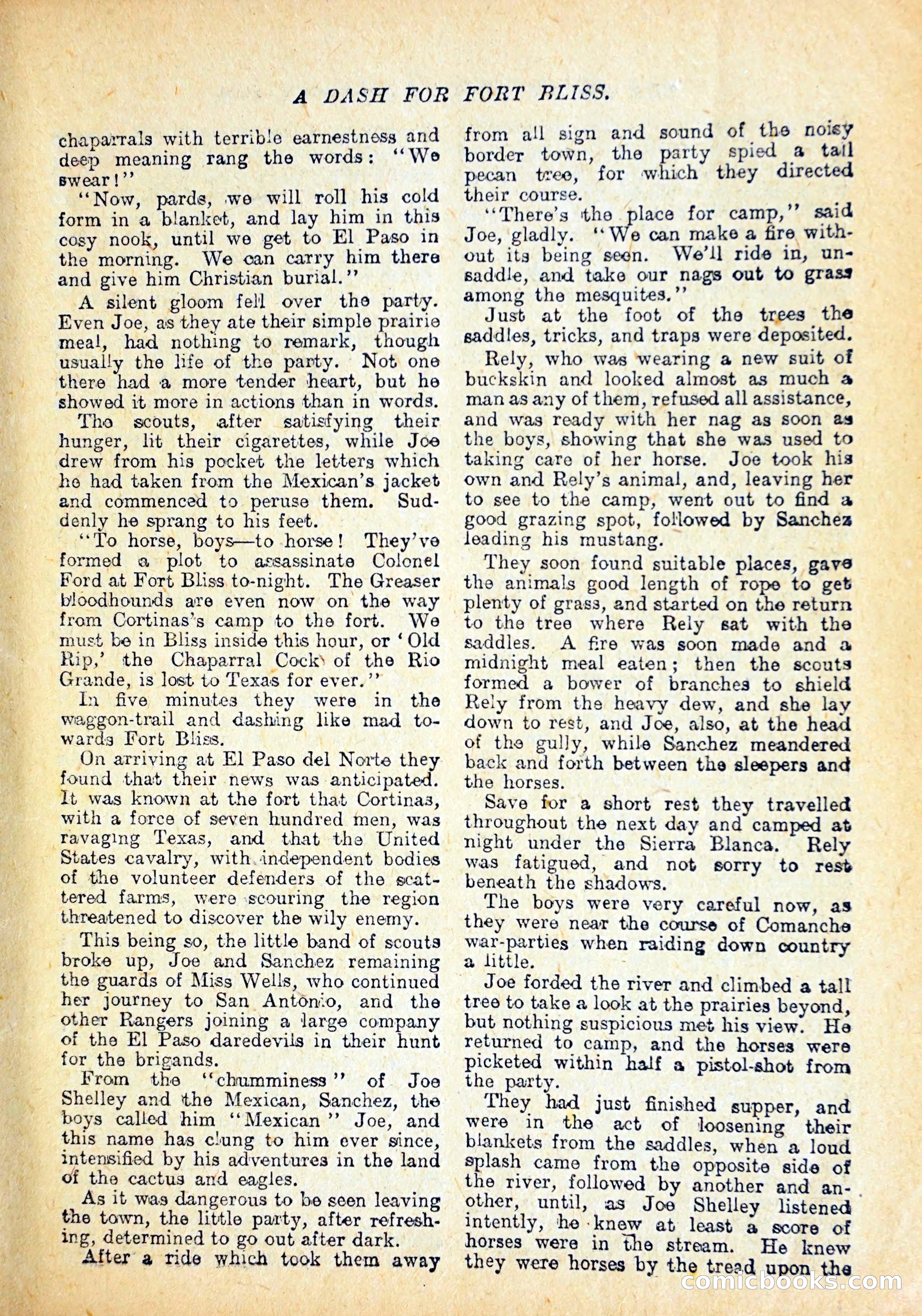 Buffalo Bill Library No. 147: The Adventures of Mexican Joe — page 14 of 37
