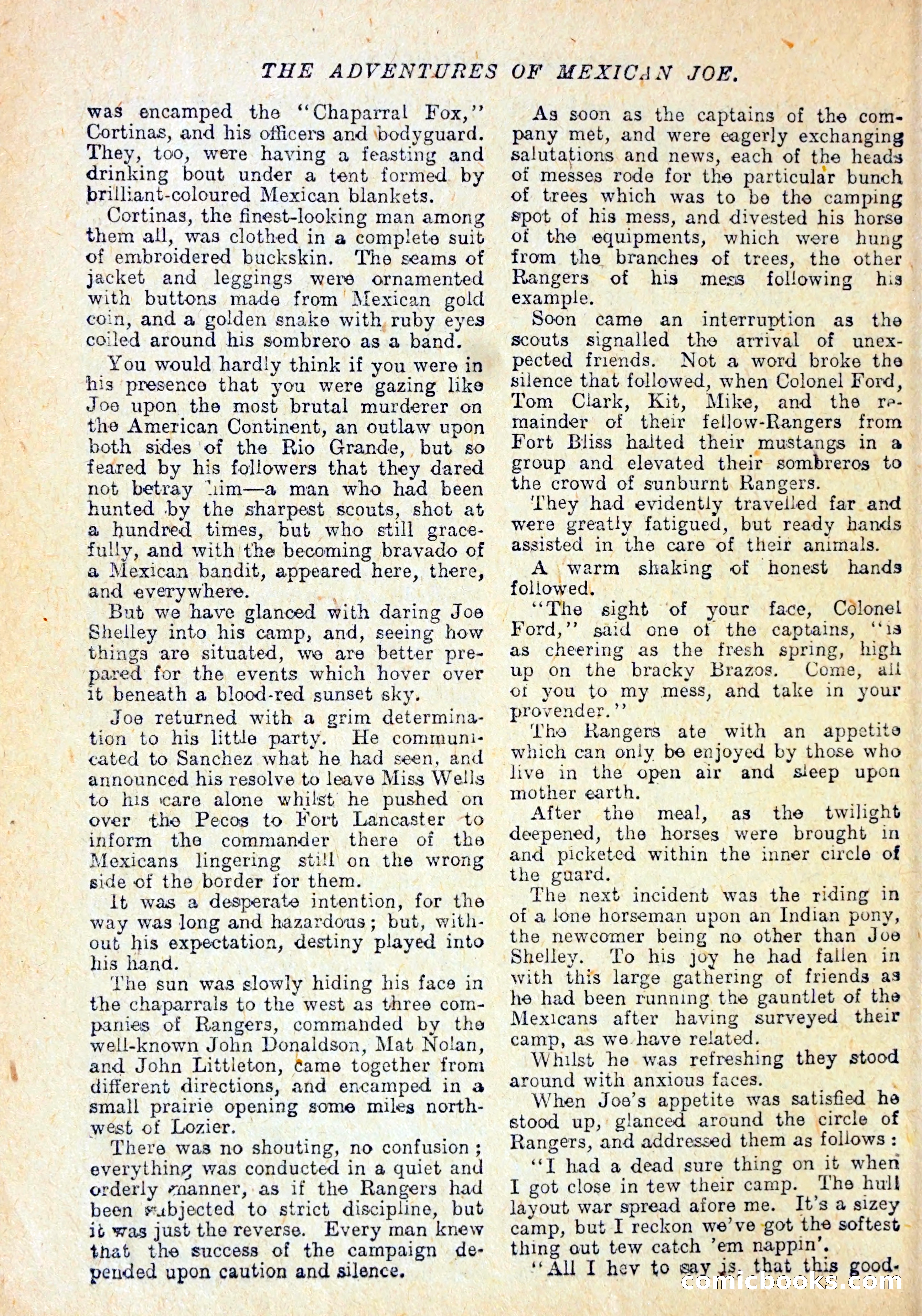 Buffalo Bill Library No. 147: The Adventures of Mexican Joe — page 25 of 37