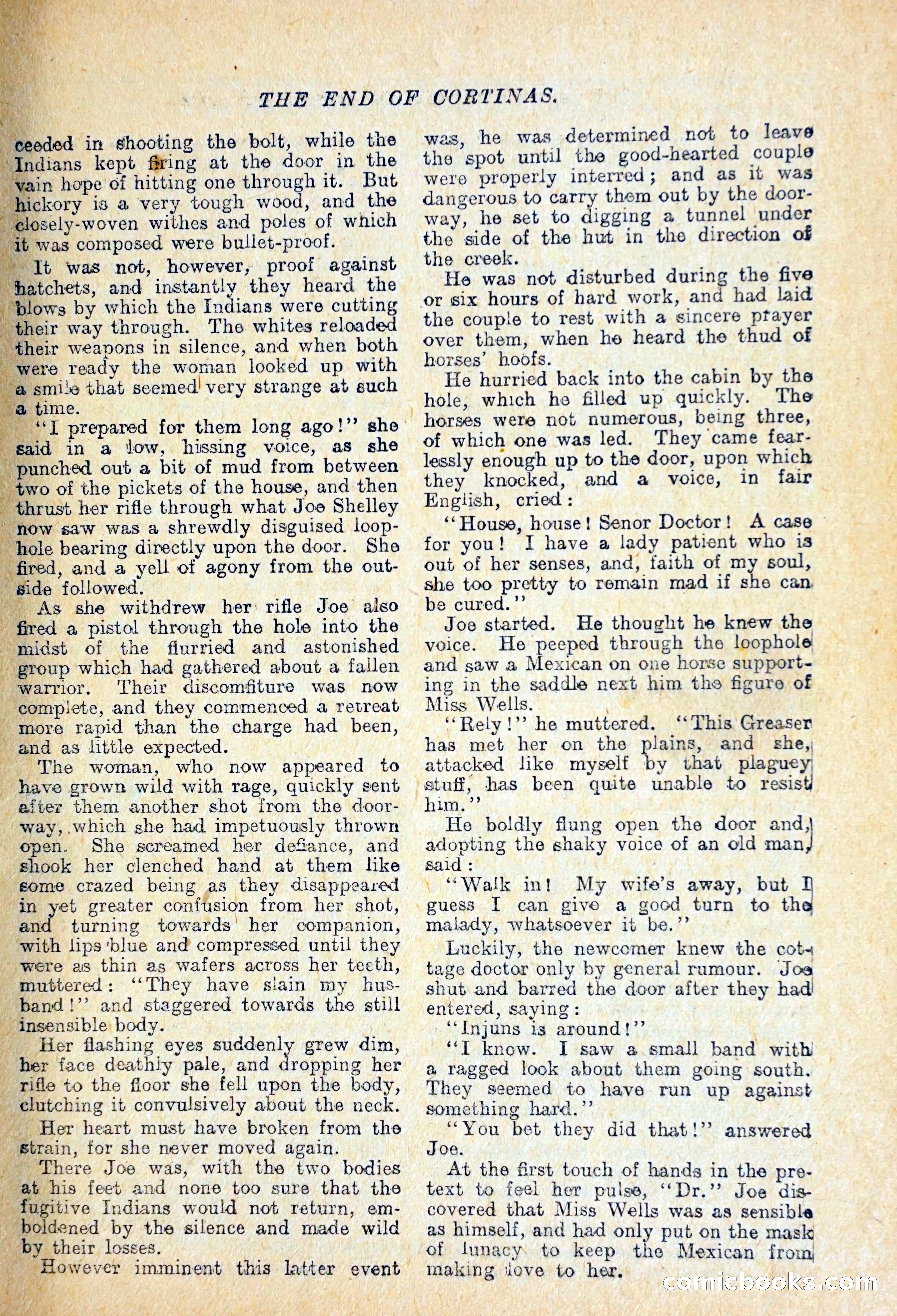 Buffalo Bill Library No. 147: The Adventures of Mexican Joe — page 34 of 37