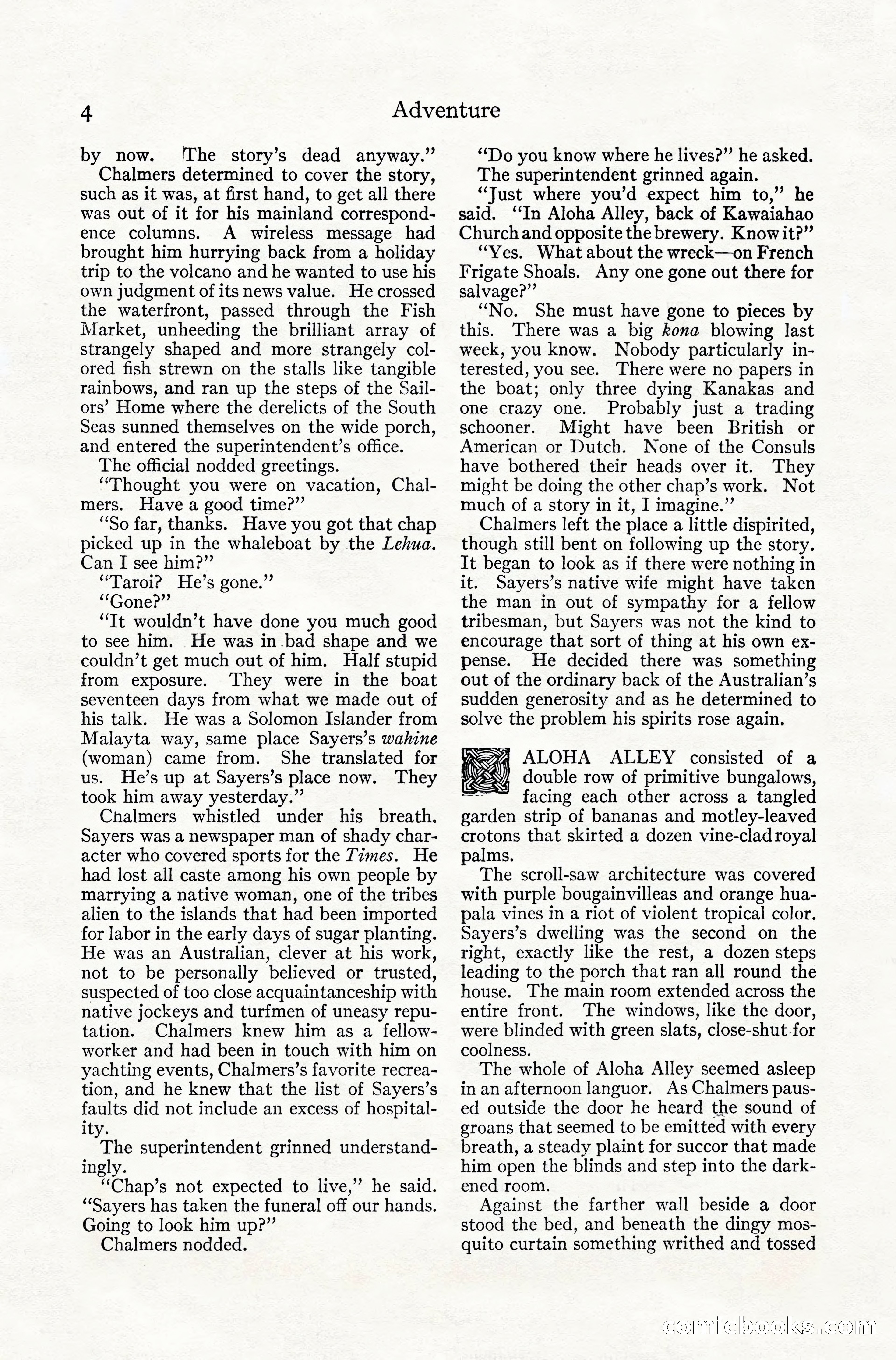 Adventure Magazine, July 1916 — page 6 of 228