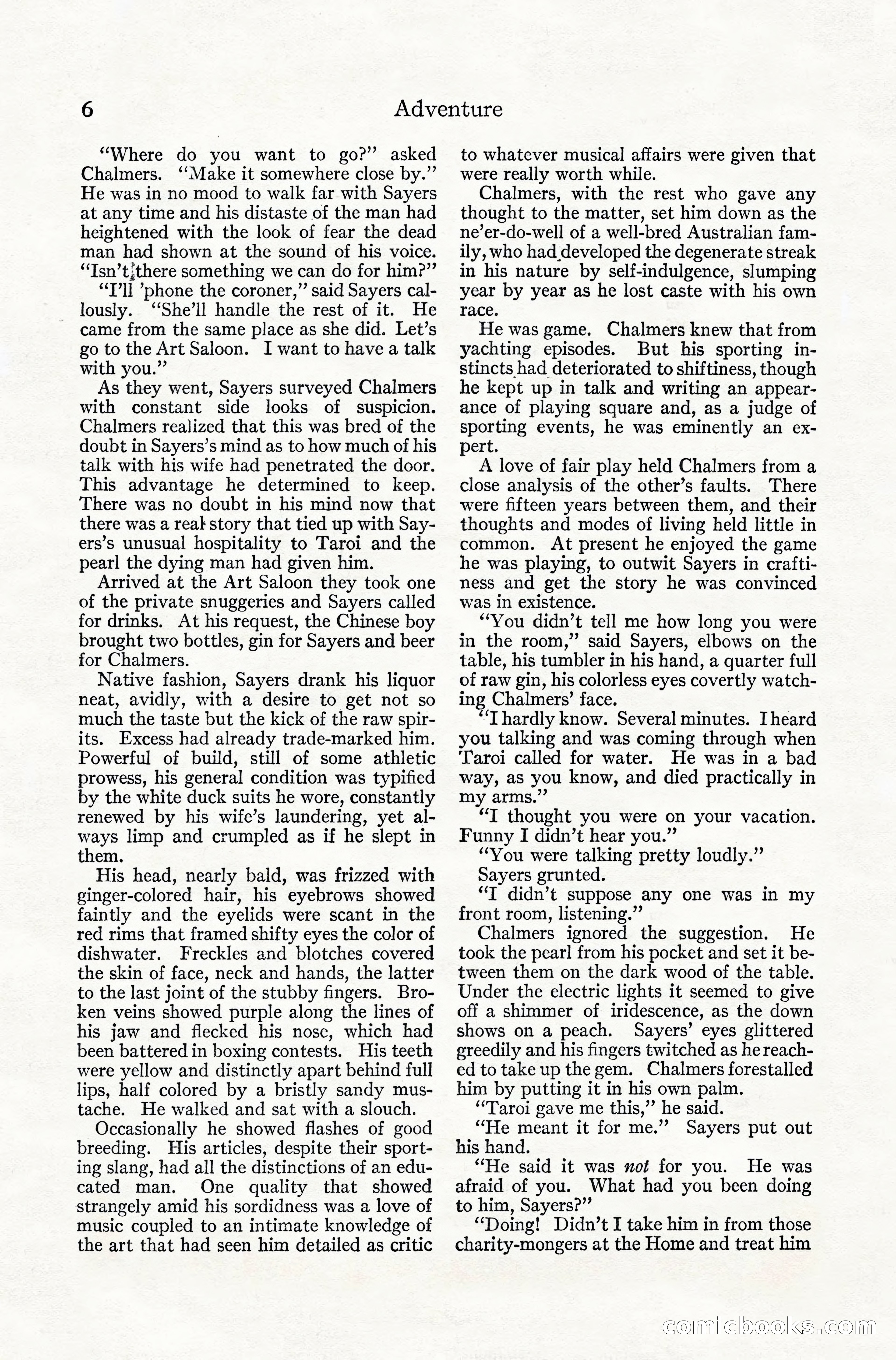 Adventure Magazine, July 1916 — page 8 of 228