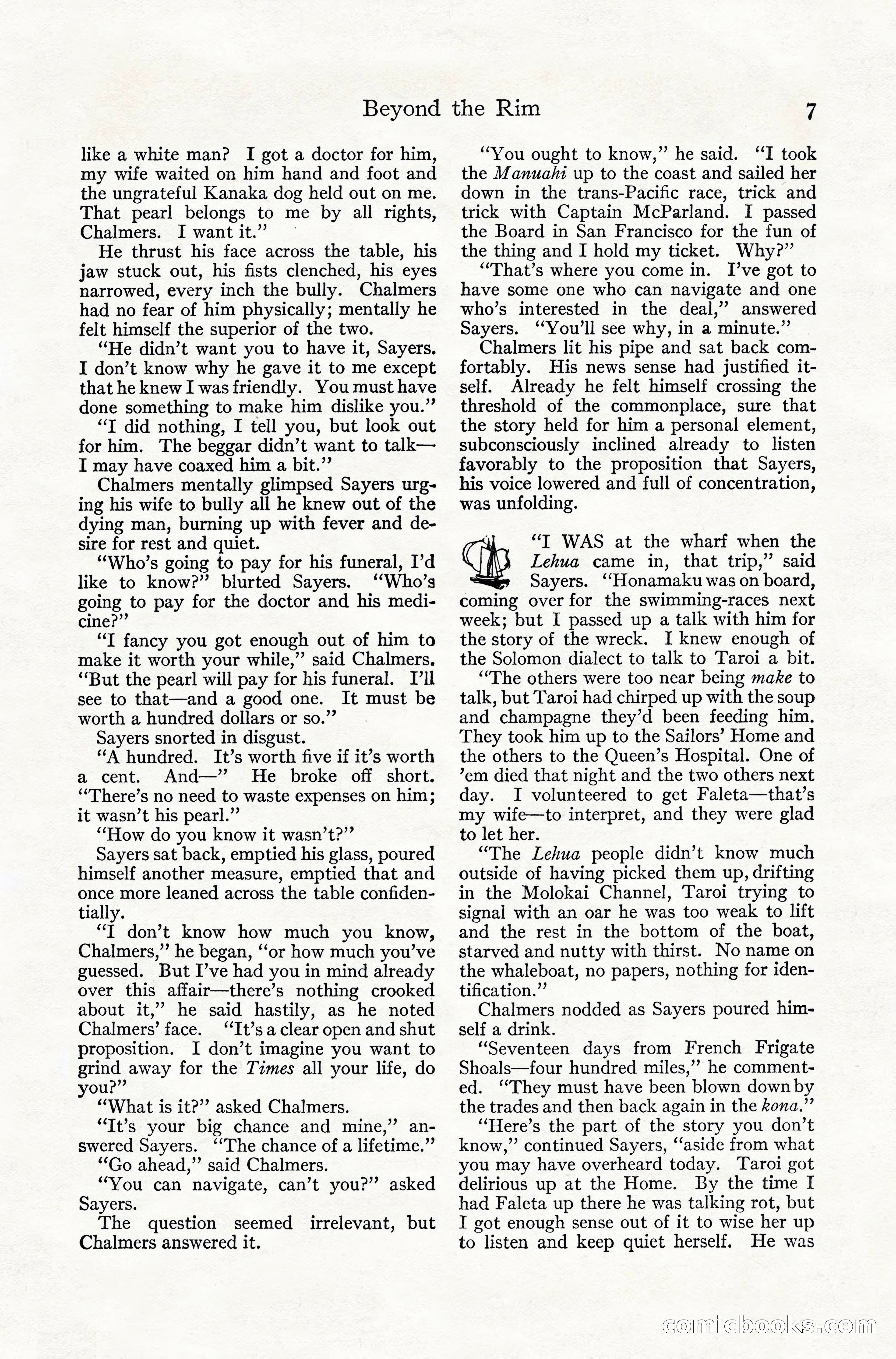 Adventure Magazine, July 1916 — page 9 of 228
