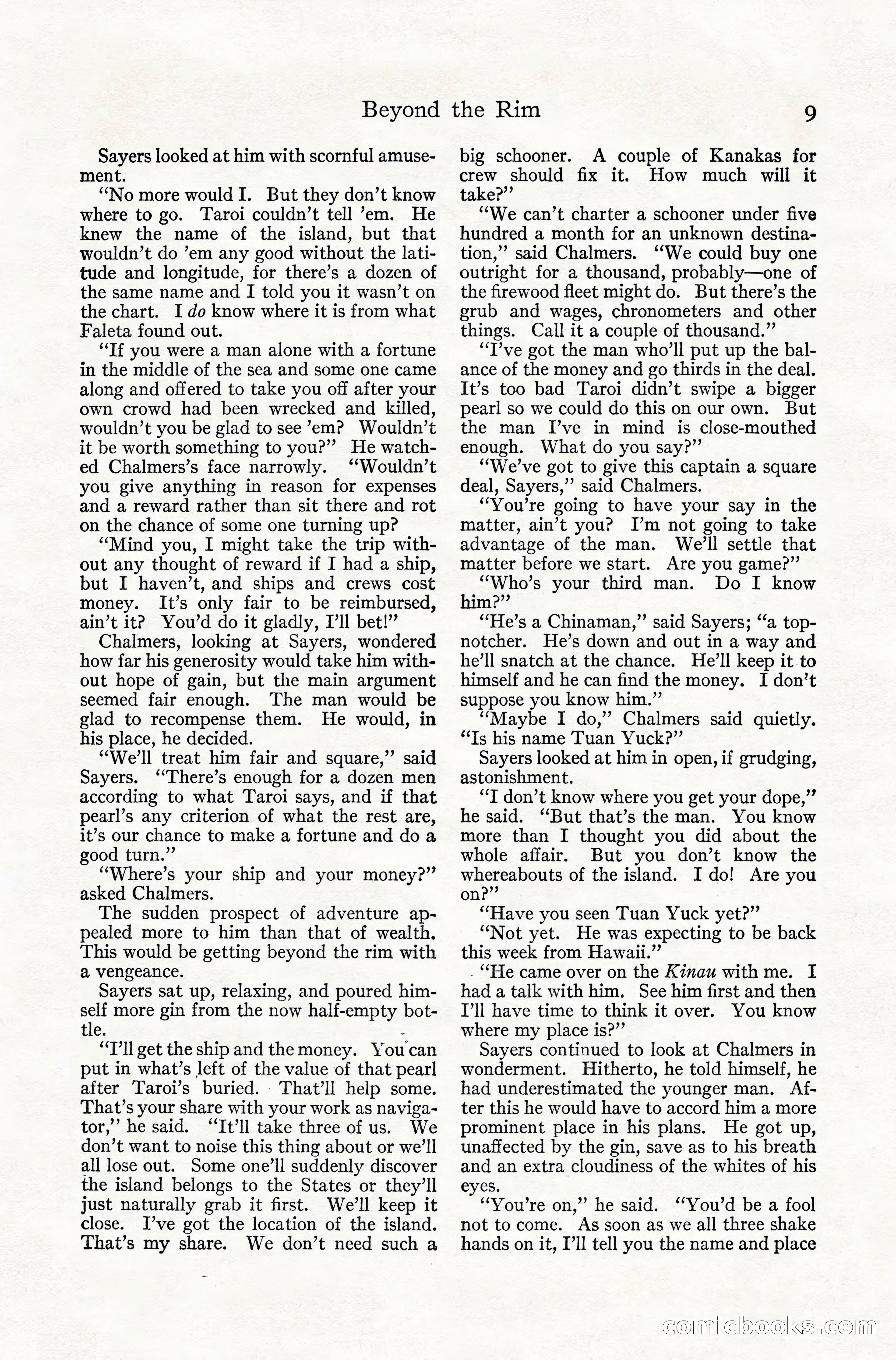 Adventure Magazine, July 1916 — page 11 of 228