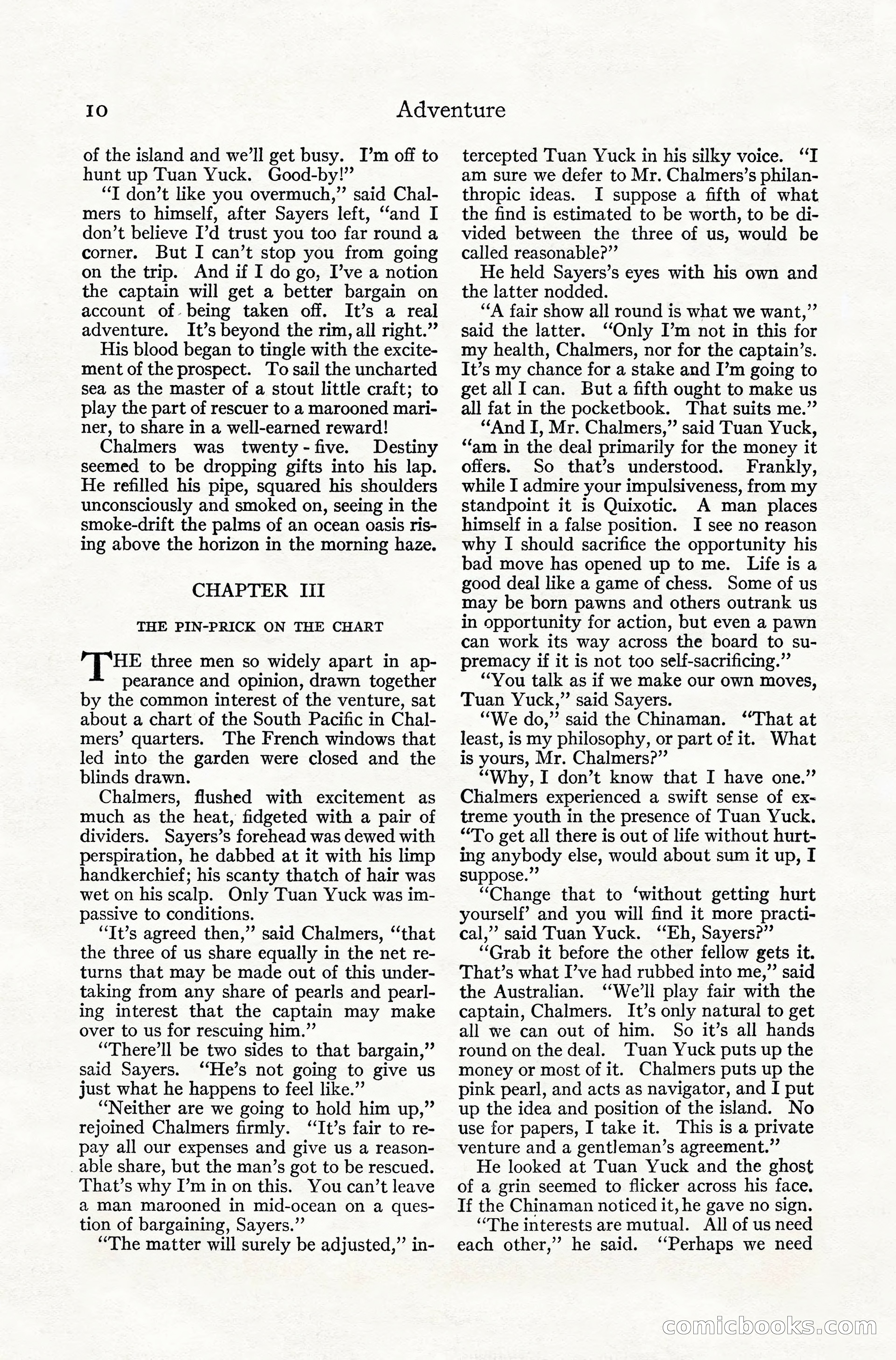 Adventure Magazine, July 1916 — page 12 of 228
