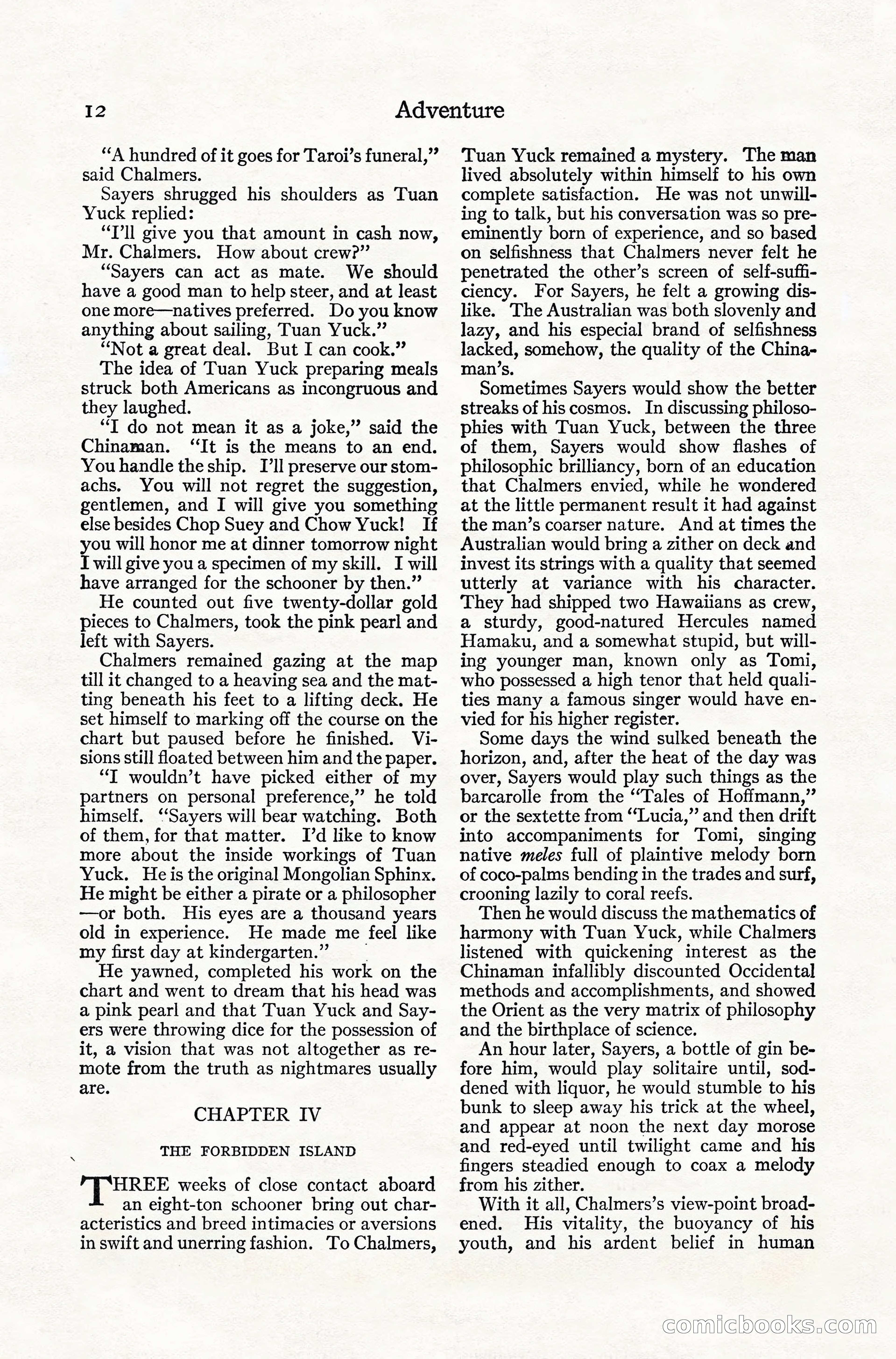Adventure Magazine, July 1916 — page 14 of 228