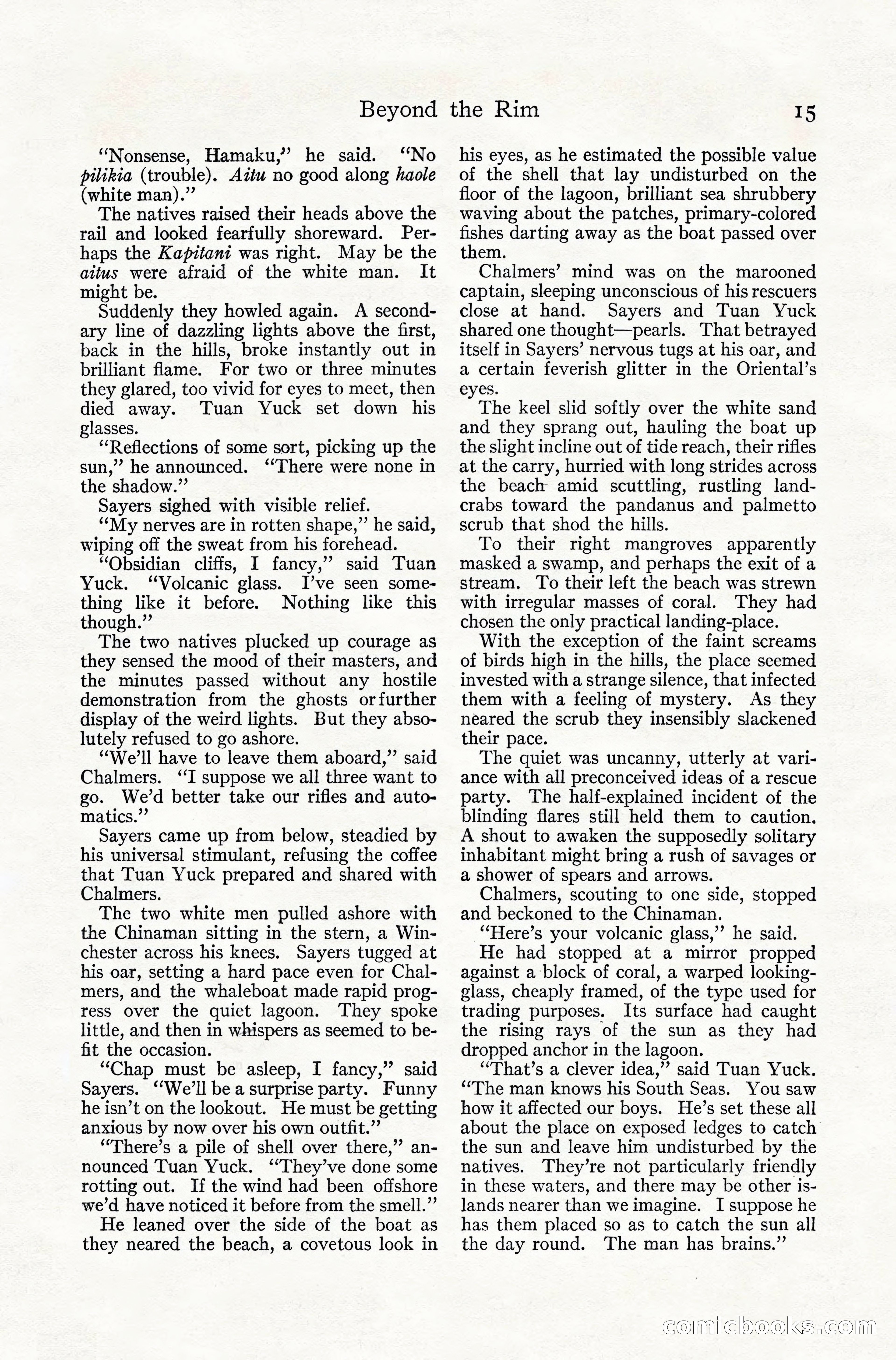 Adventure Magazine, July 1916 — page 17 of 228