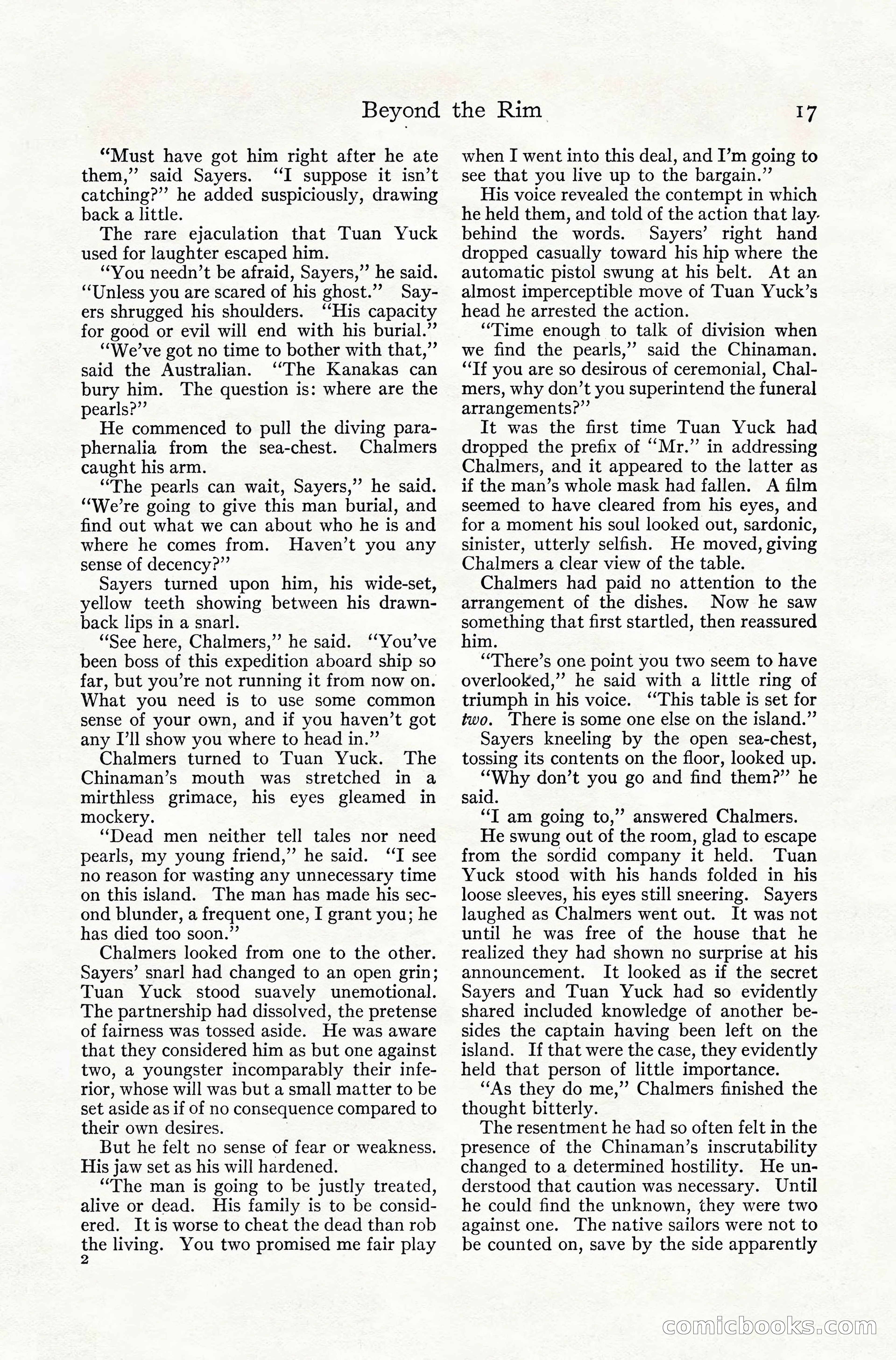 Adventure Magazine, July 1916 — page 19 of 228