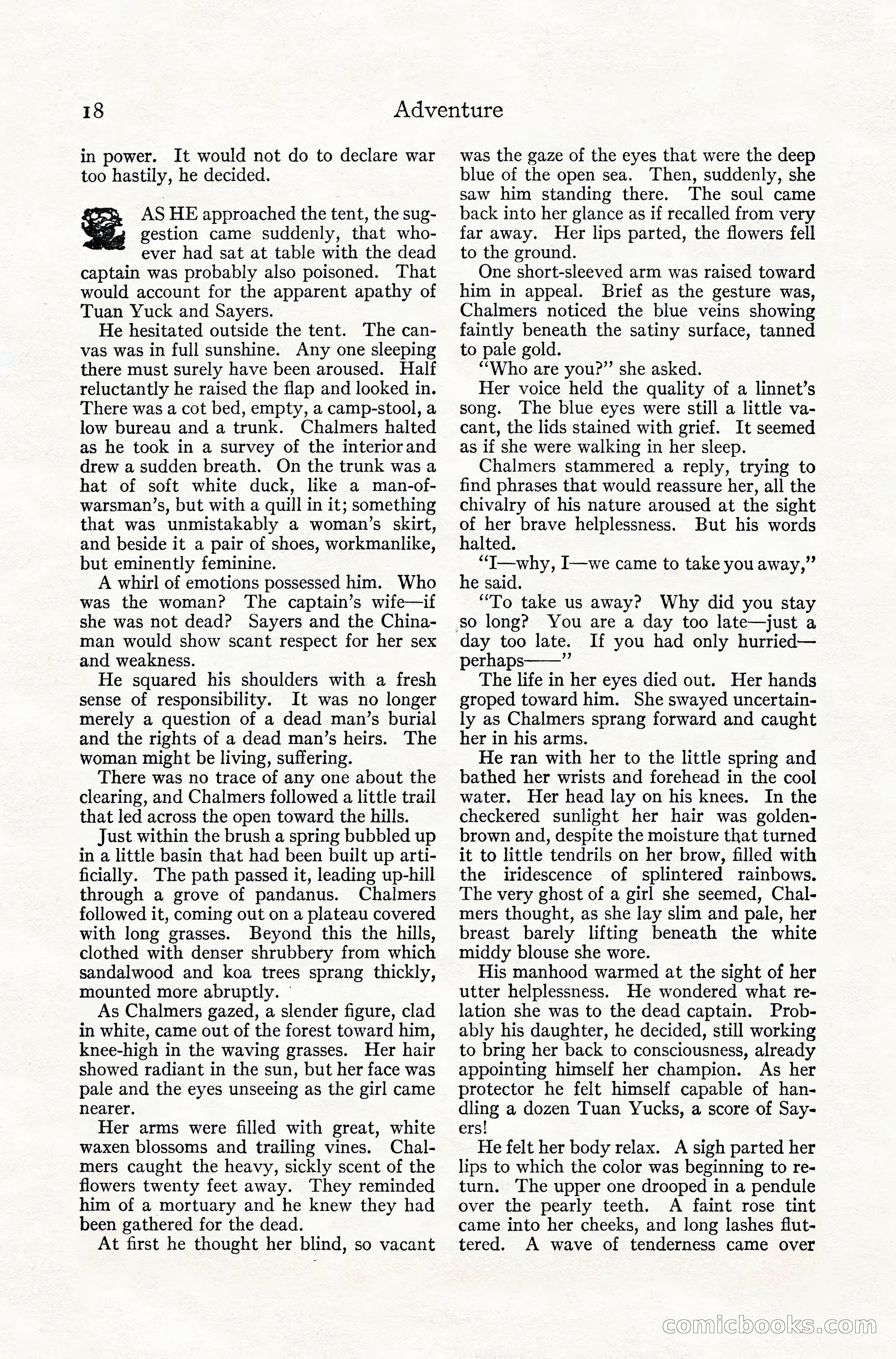 Adventure Magazine, July 1916 — page 20 of 228
