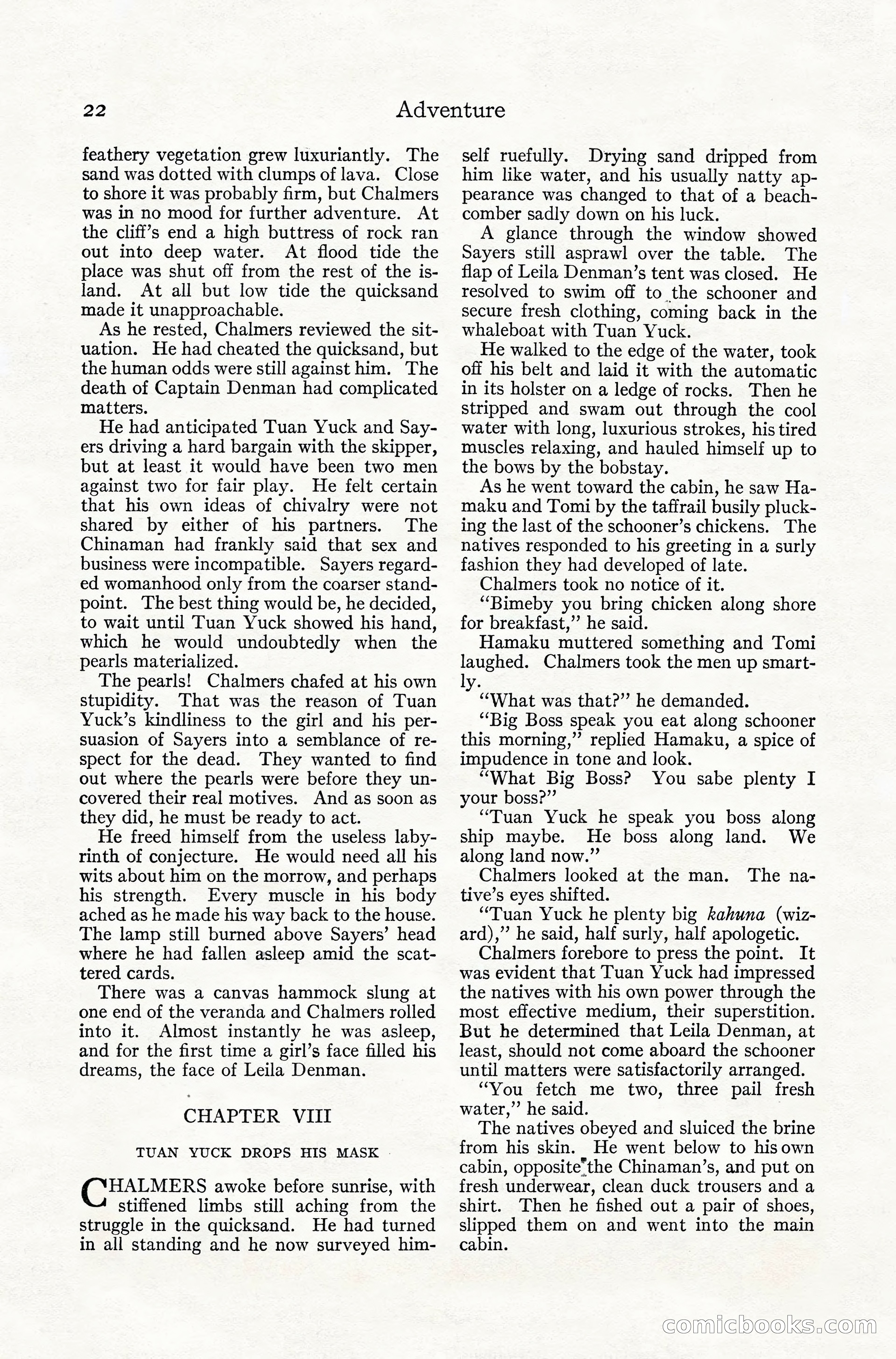 Adventure Magazine, July 1916 — page 24 of 228