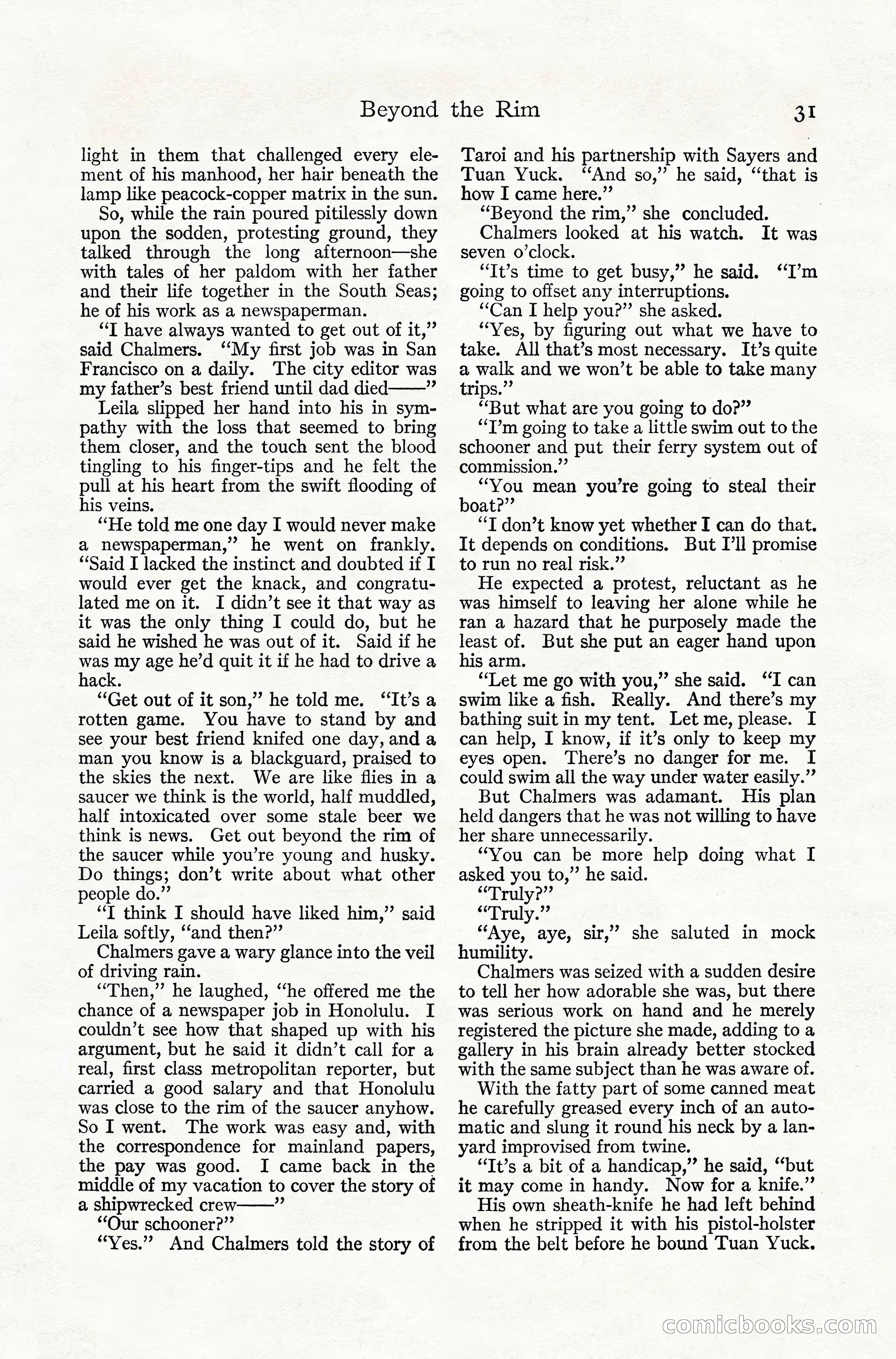Adventure Magazine, July 1916 — page 33 of 228