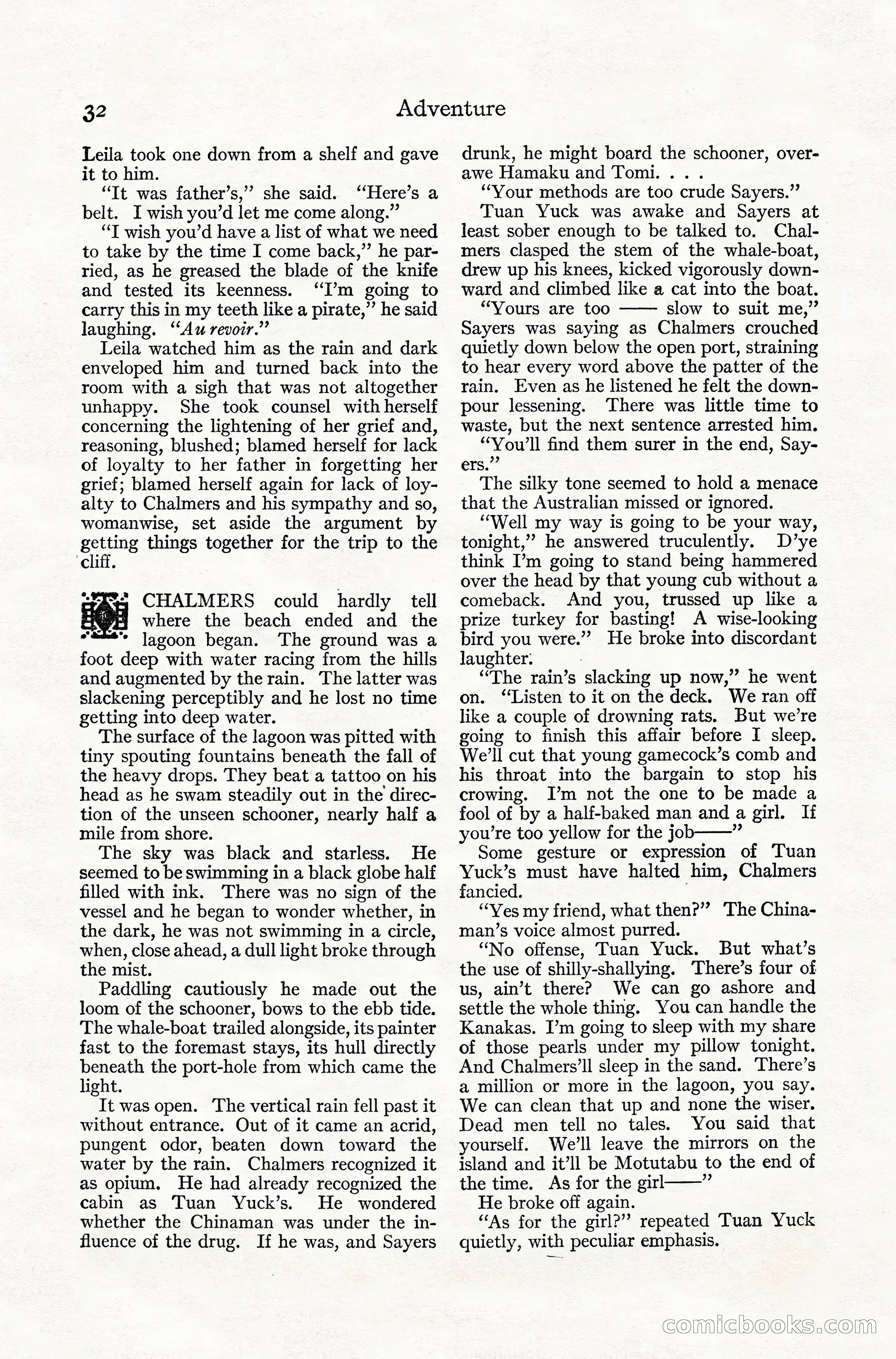 Adventure Magazine, July 1916 — page 34 of 228