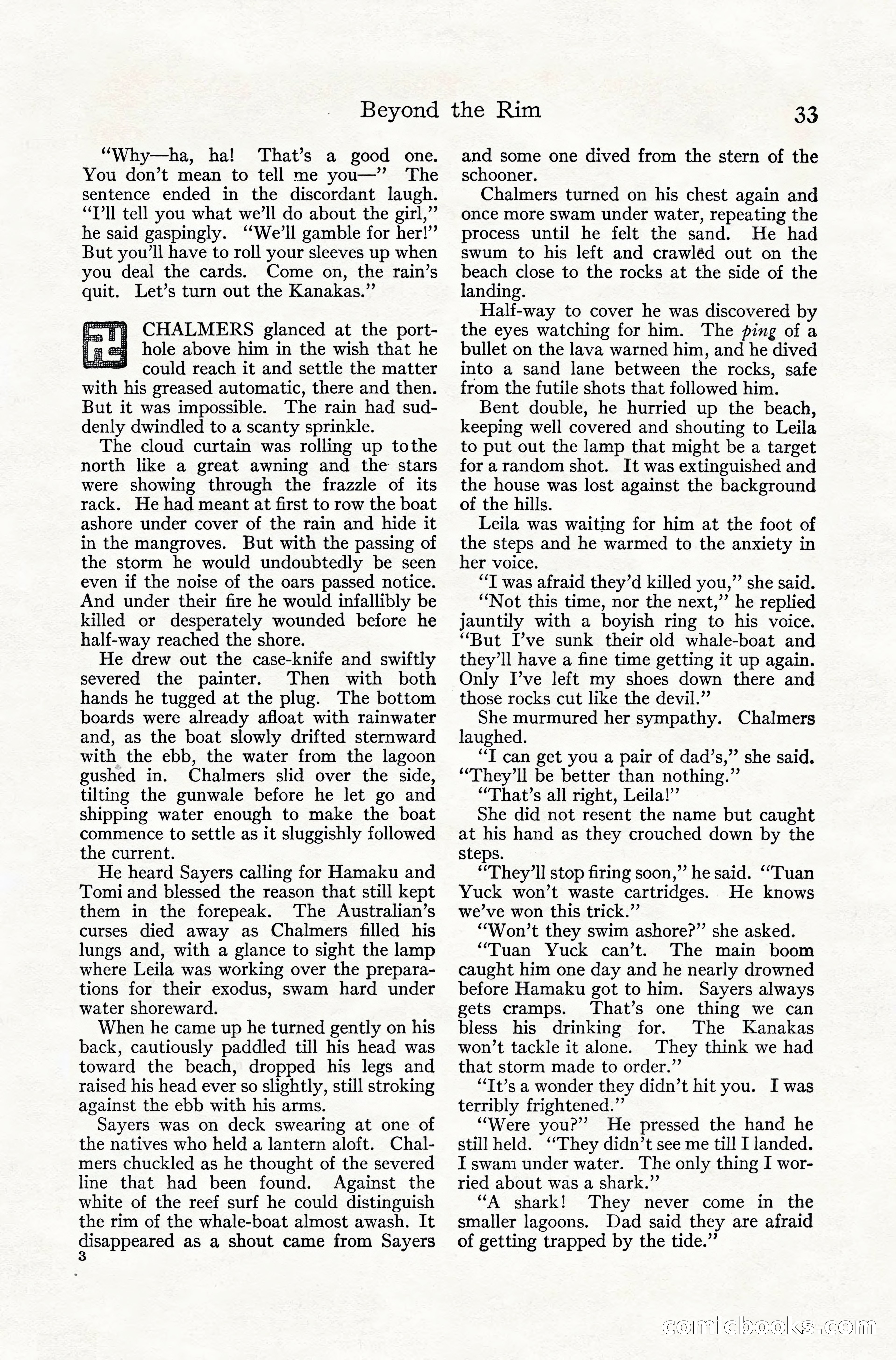 Adventure Magazine, July 1916 — page 35 of 228