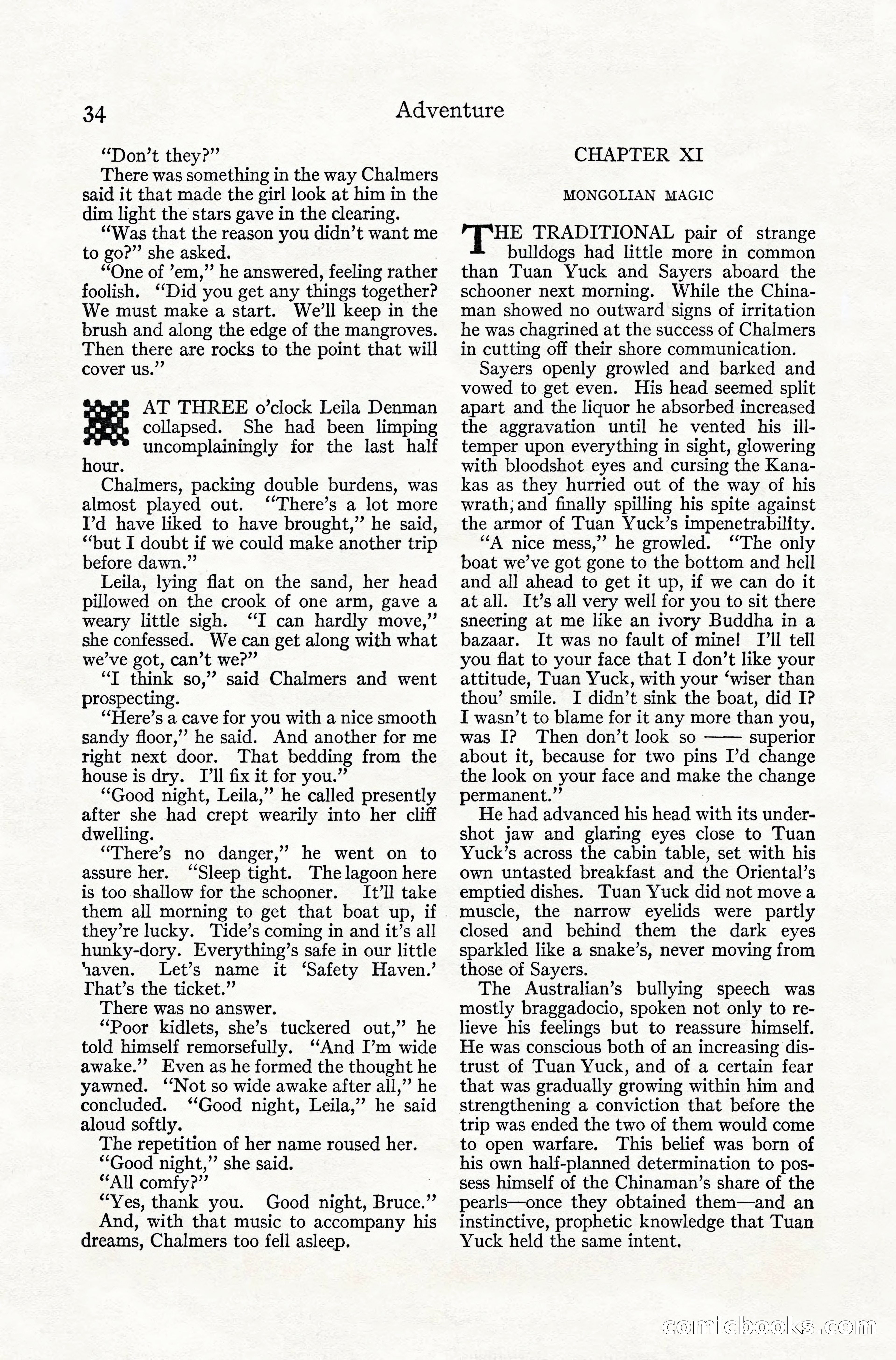 Adventure Magazine, July 1916 — page 36 of 228
