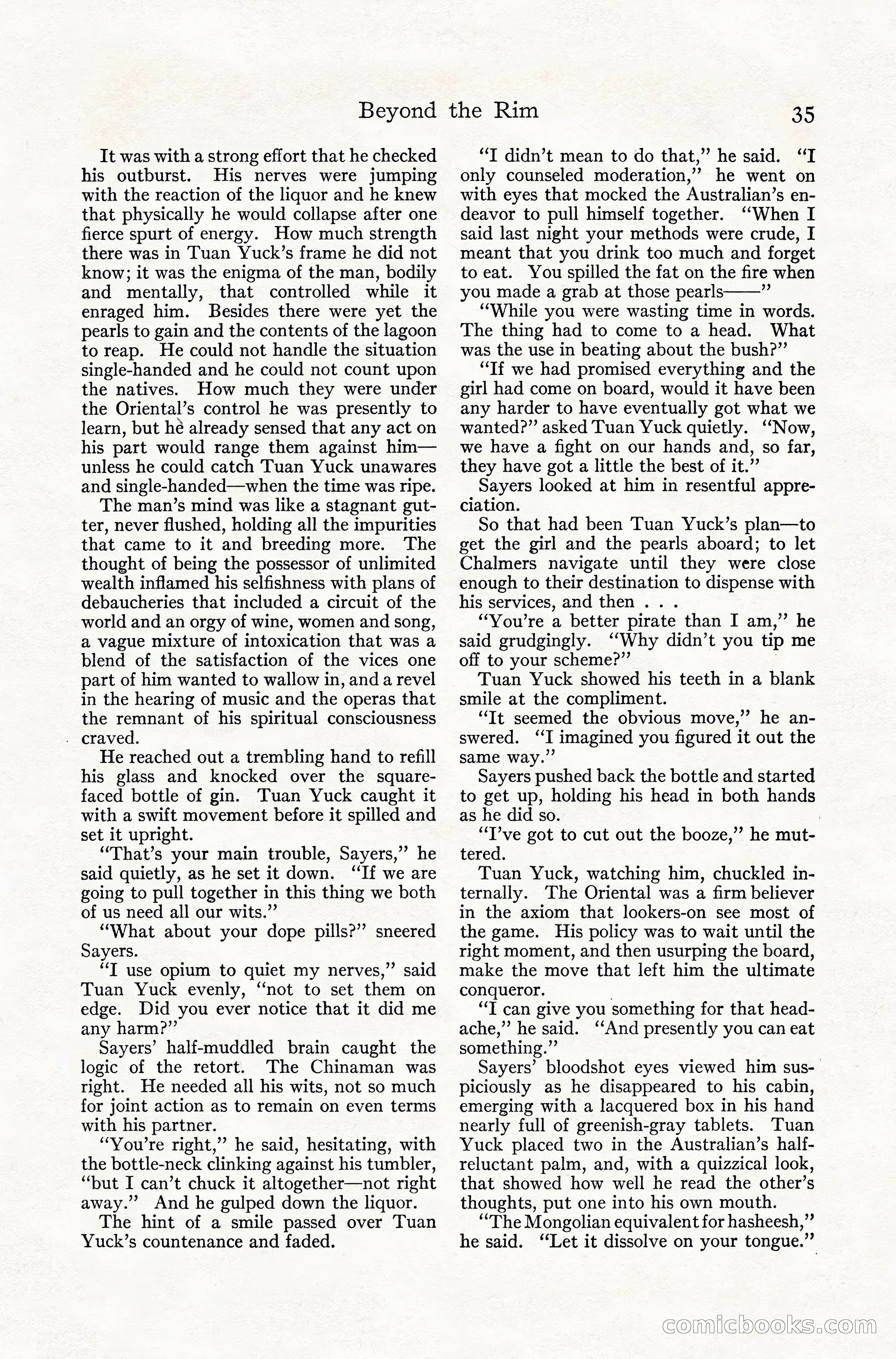 Adventure Magazine, July 1916 — page 37 of 228