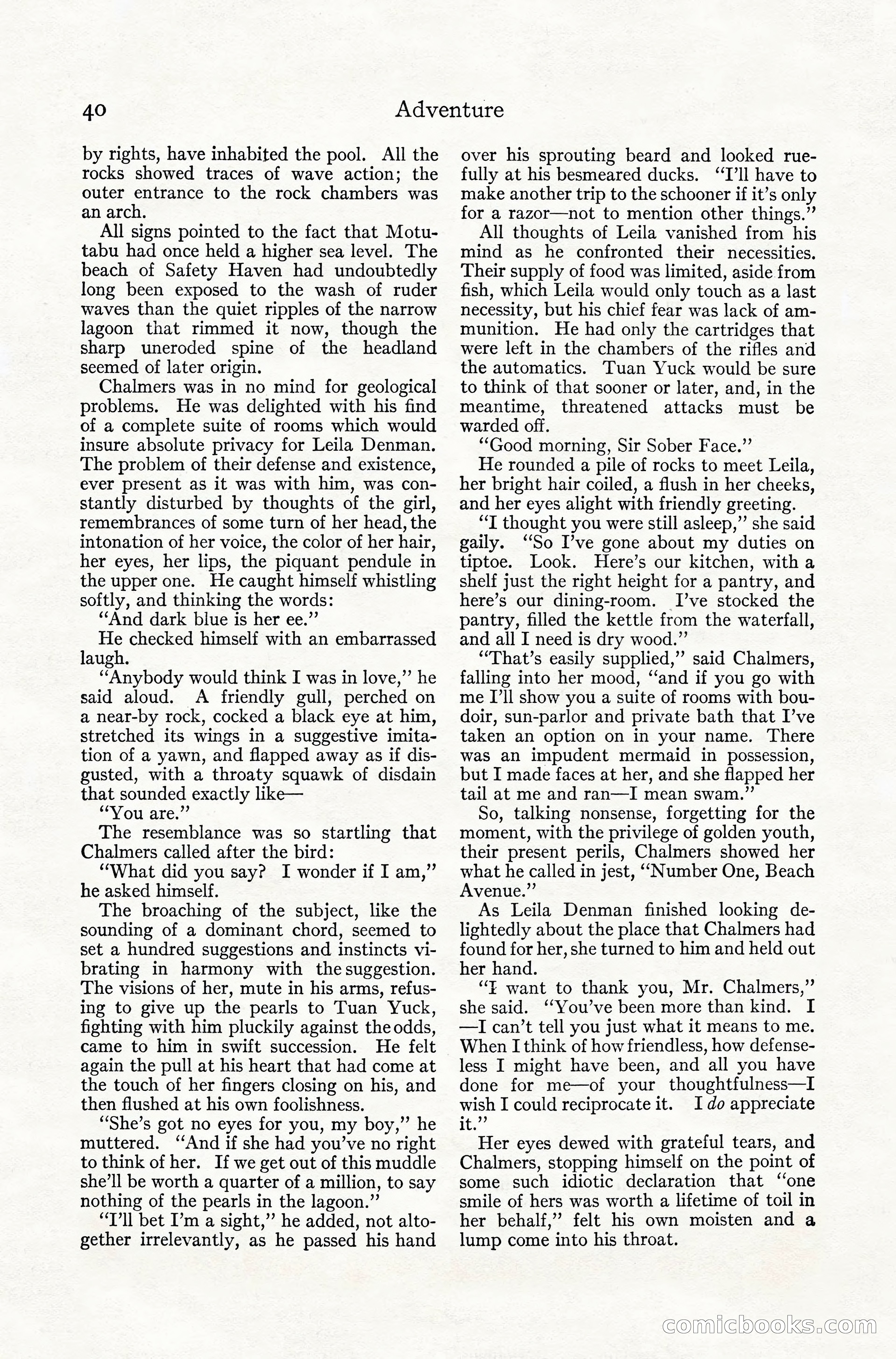 Adventure Magazine, July 1916 — page 42 of 228