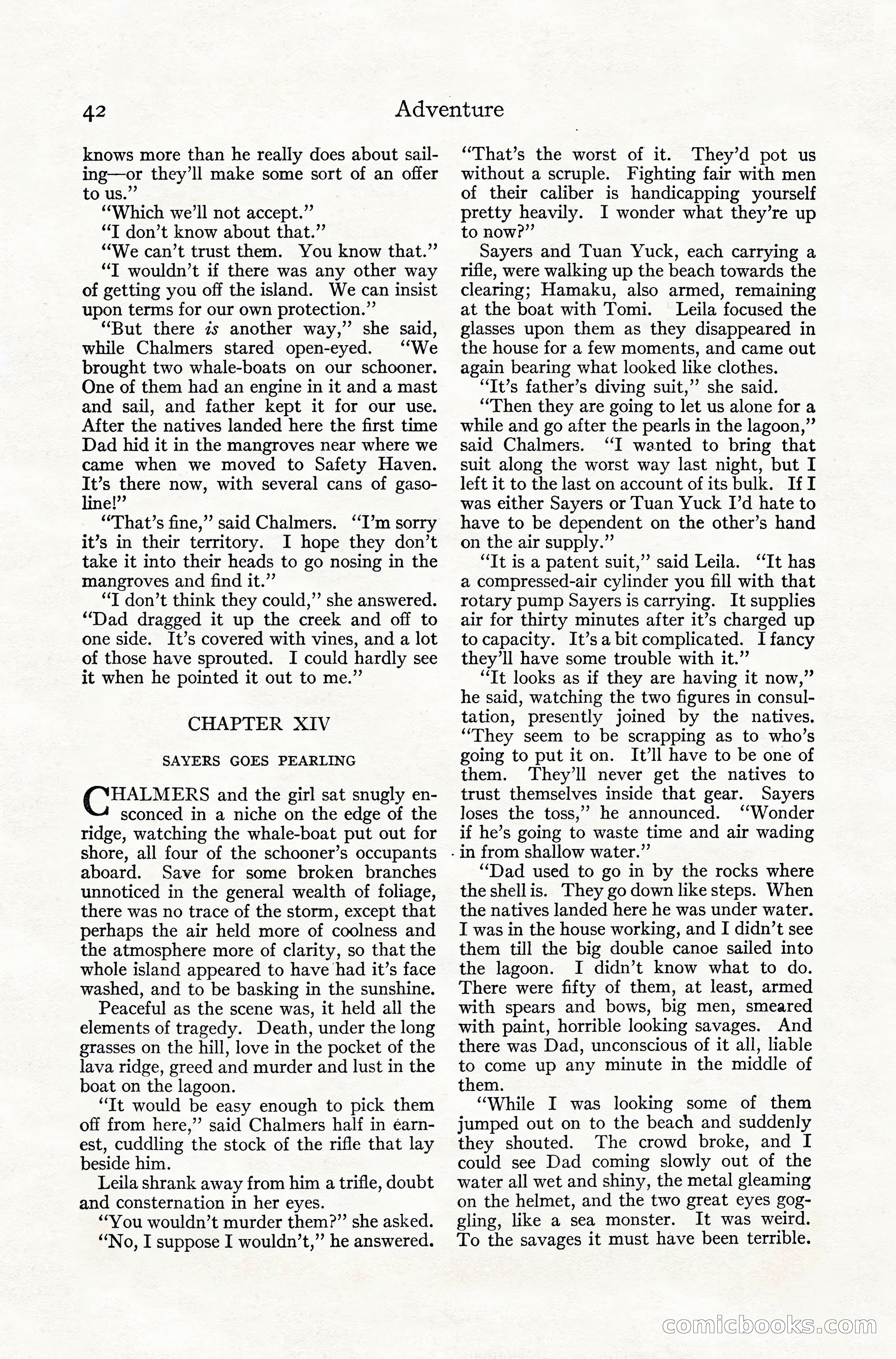Adventure Magazine, July 1916 — page 44 of 228