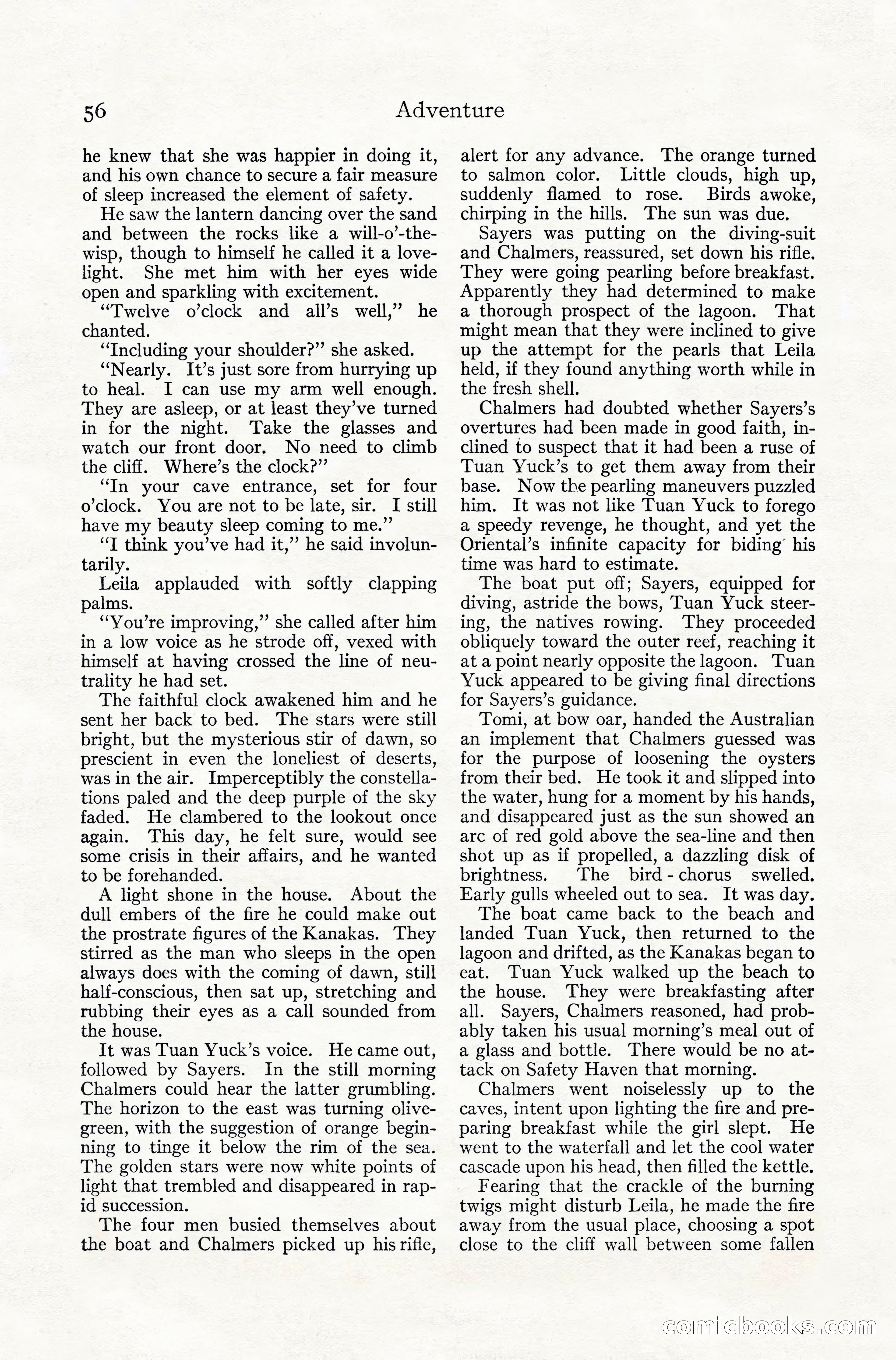 Adventure Magazine, July 1916 — page 58 of 228