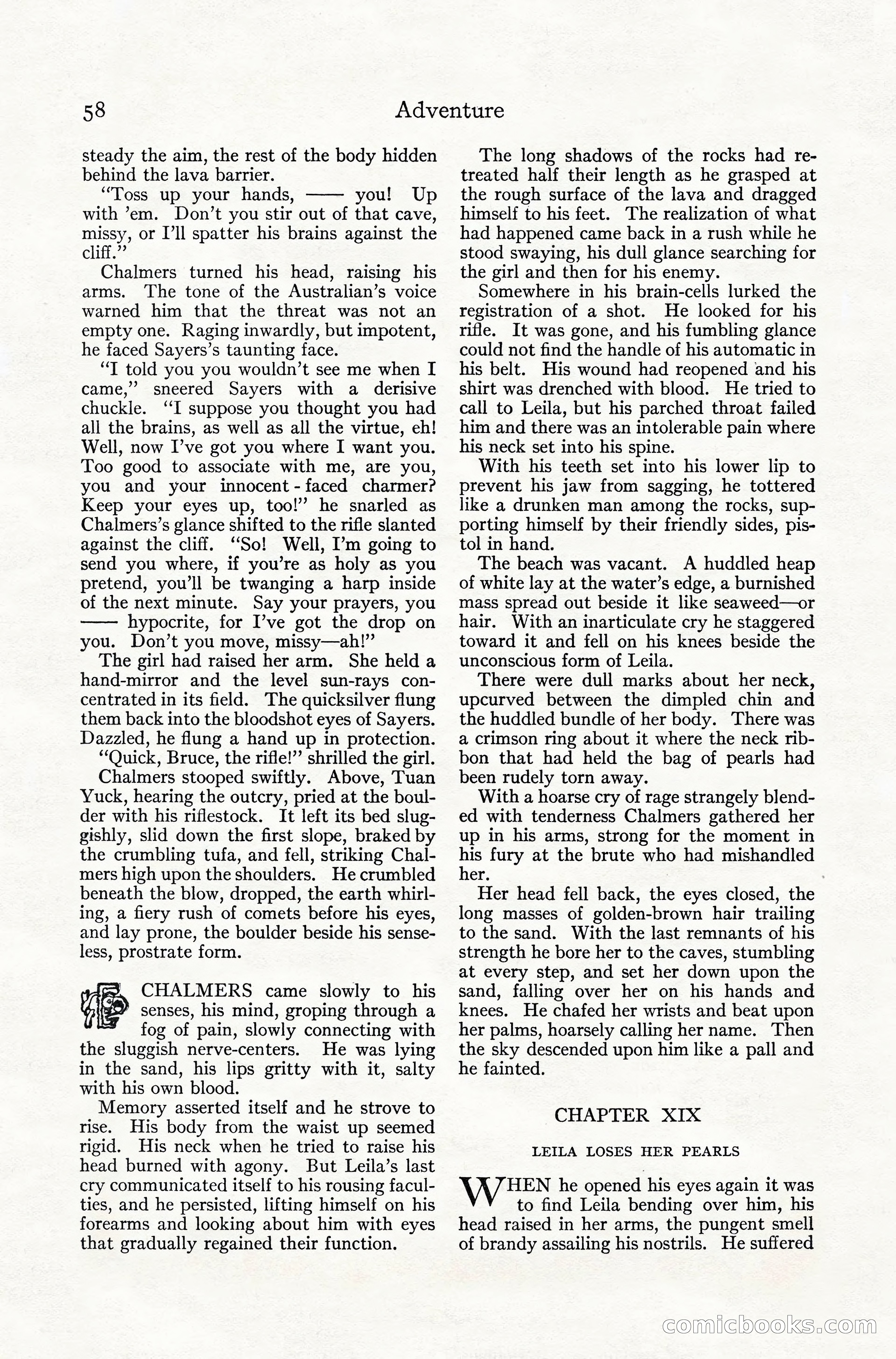 Adventure Magazine, July 1916 — page 60 of 228