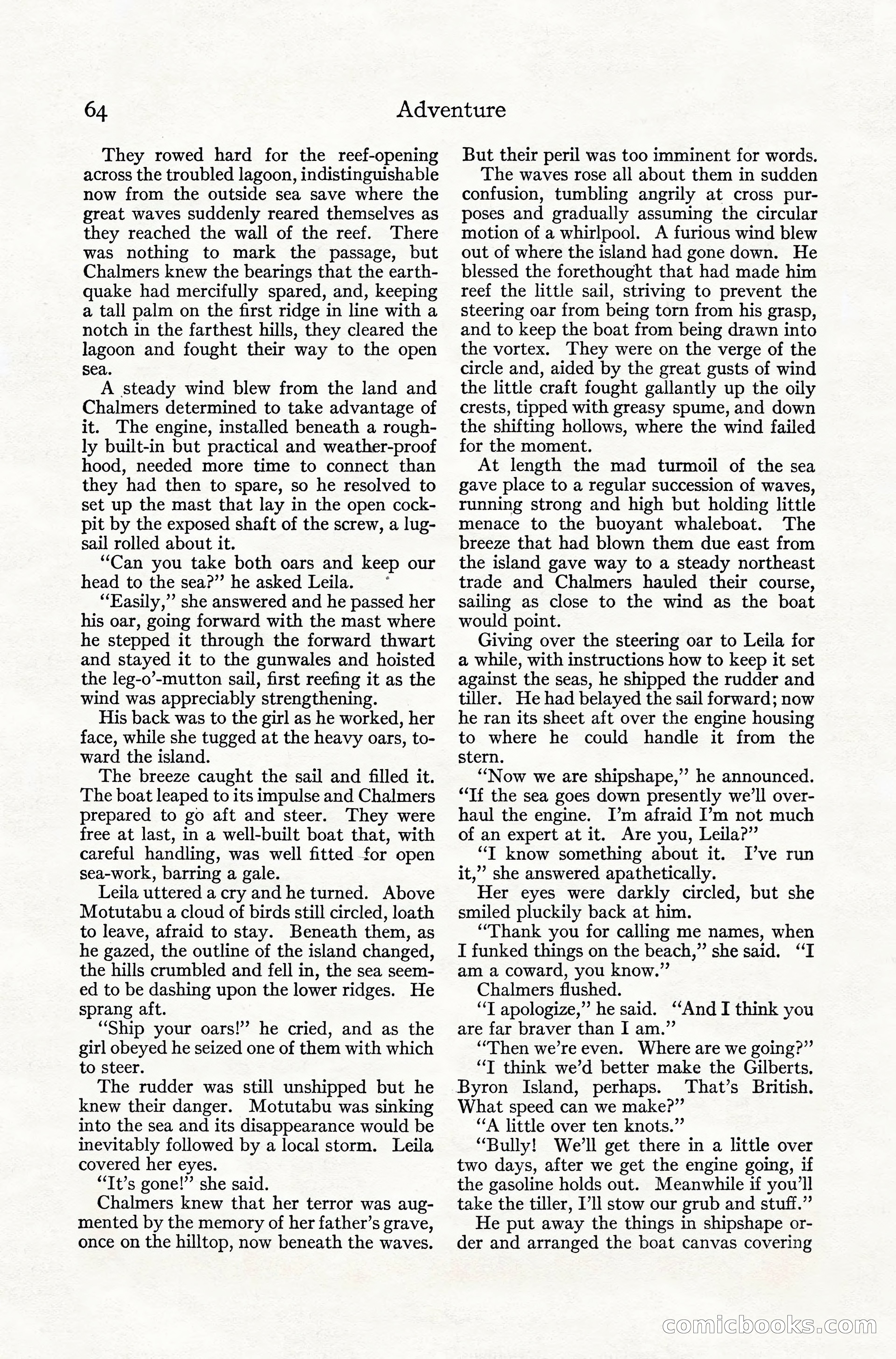 Adventure Magazine, July 1916 — page 66 of 228
