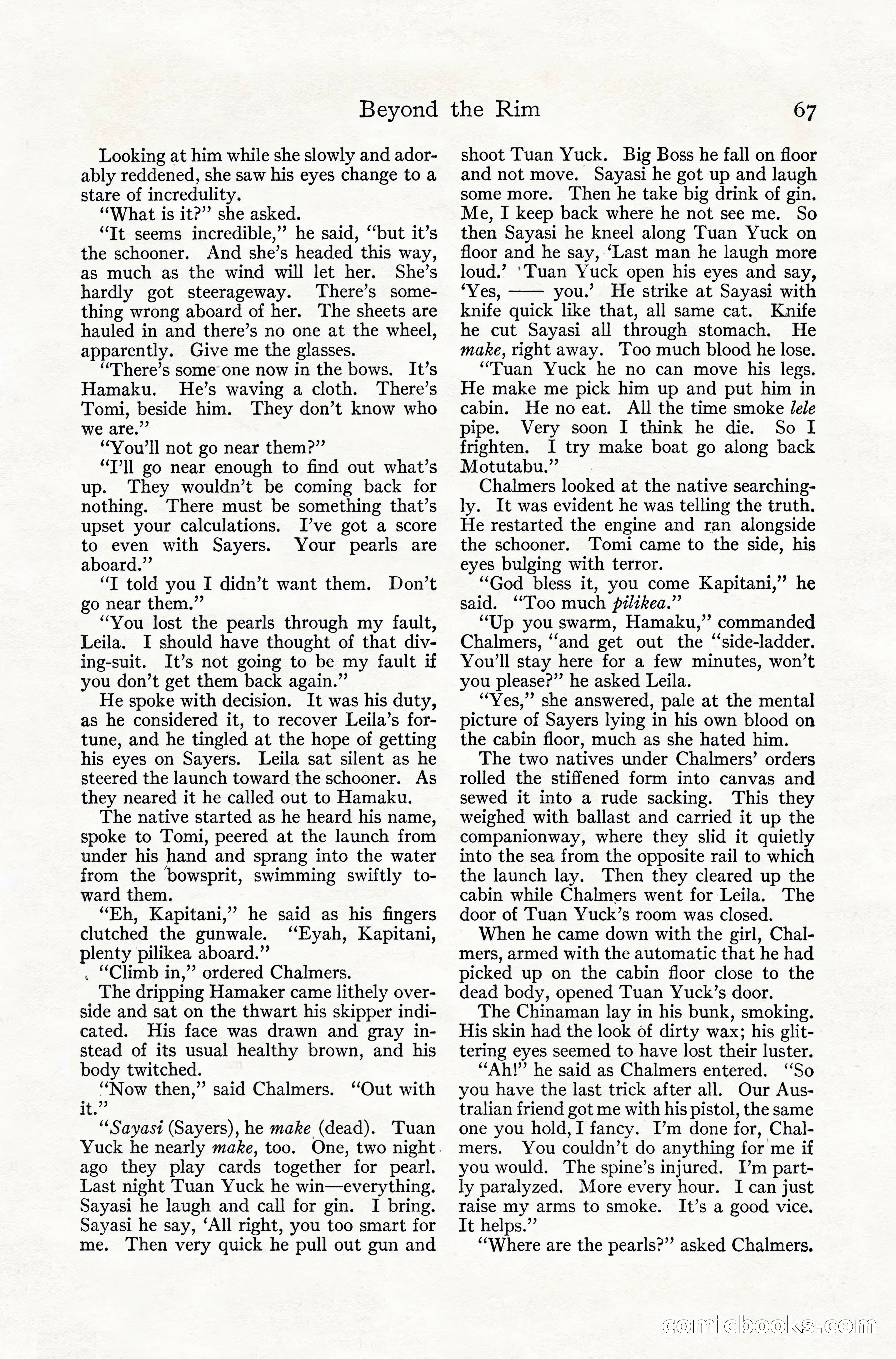Adventure Magazine, July 1916 — page 69 of 228