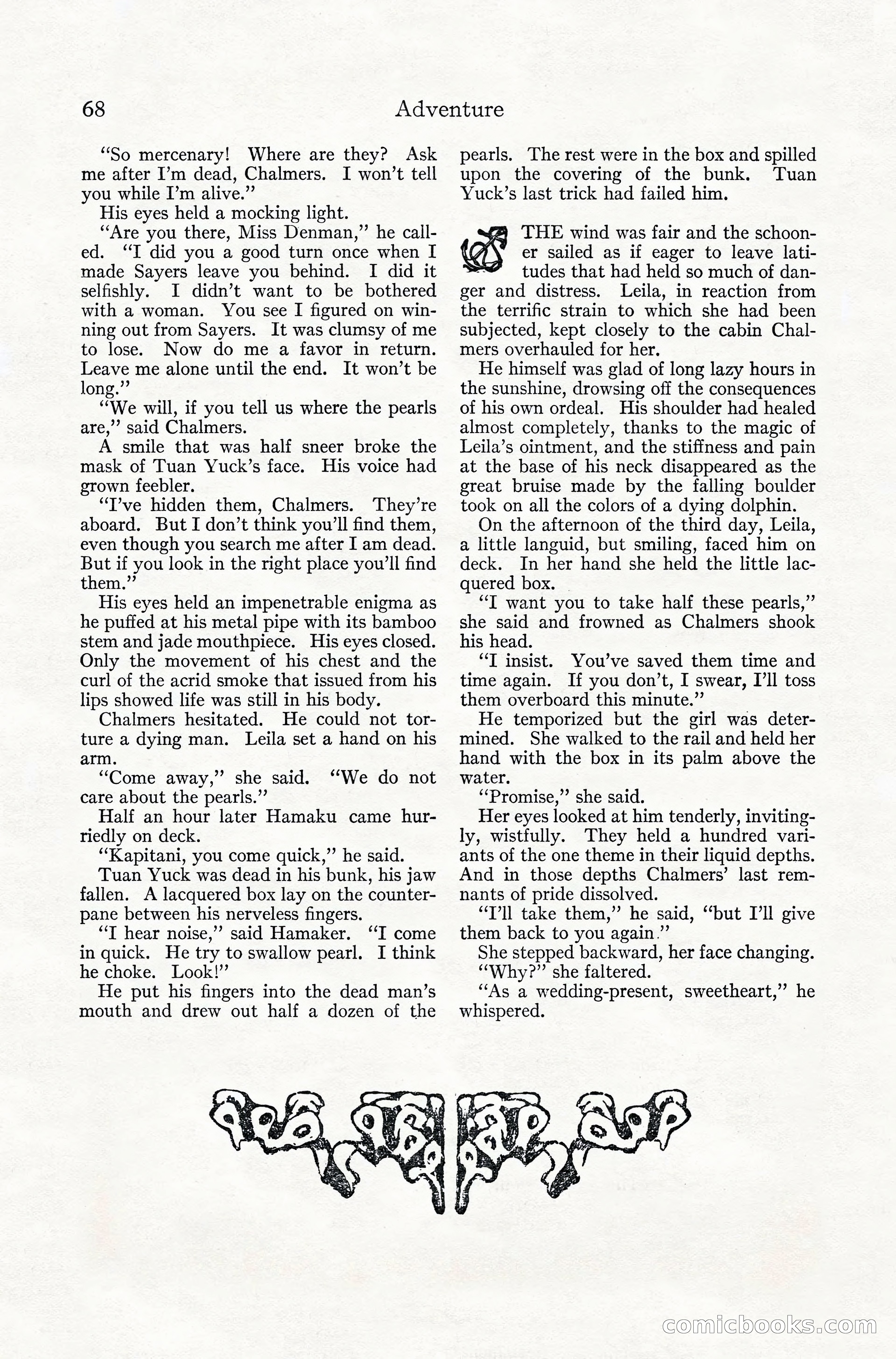 Adventure Magazine, July 1916 — page 70 of 228