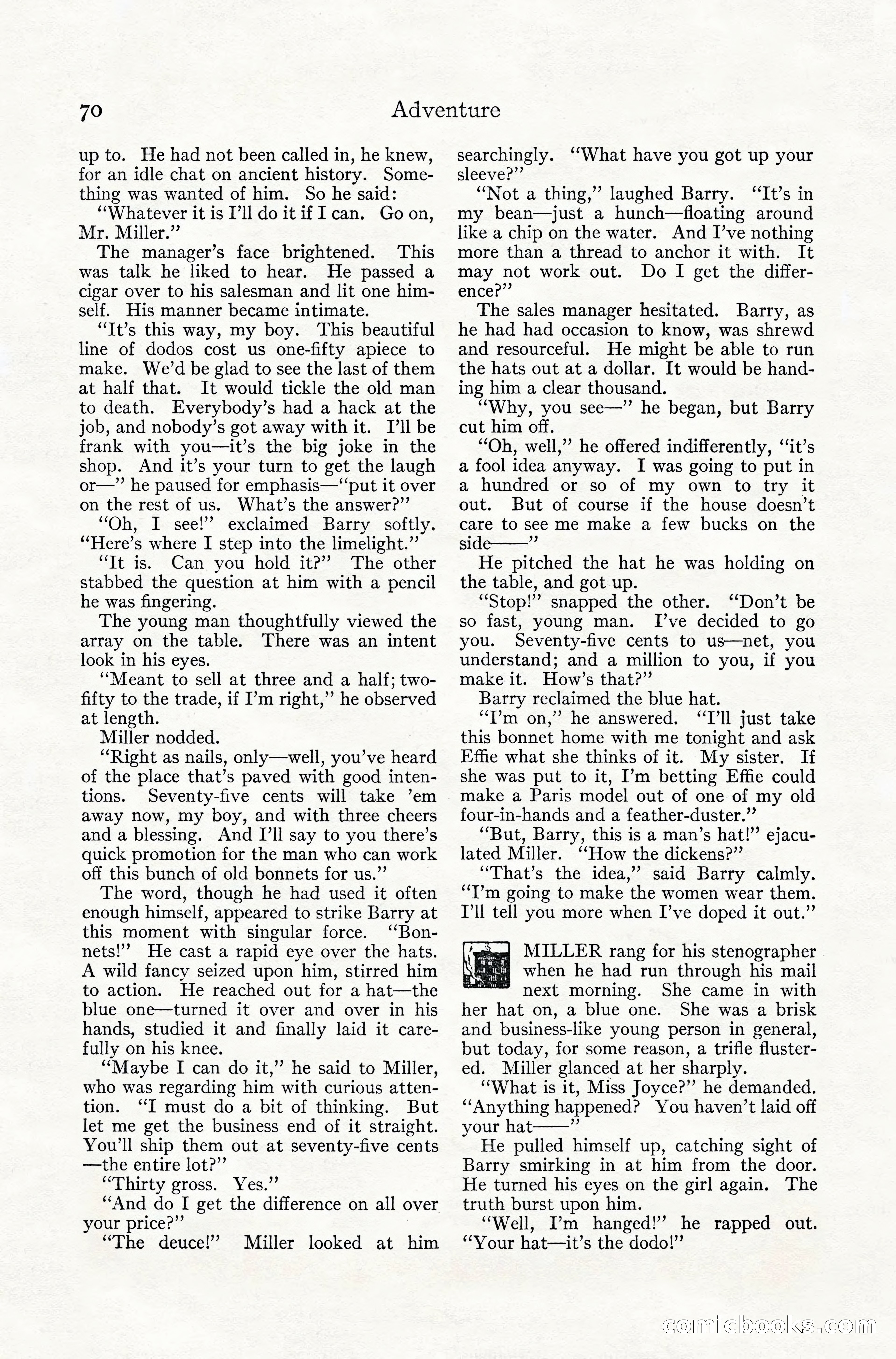 Adventure Magazine, July 1916 — page 72 of 228