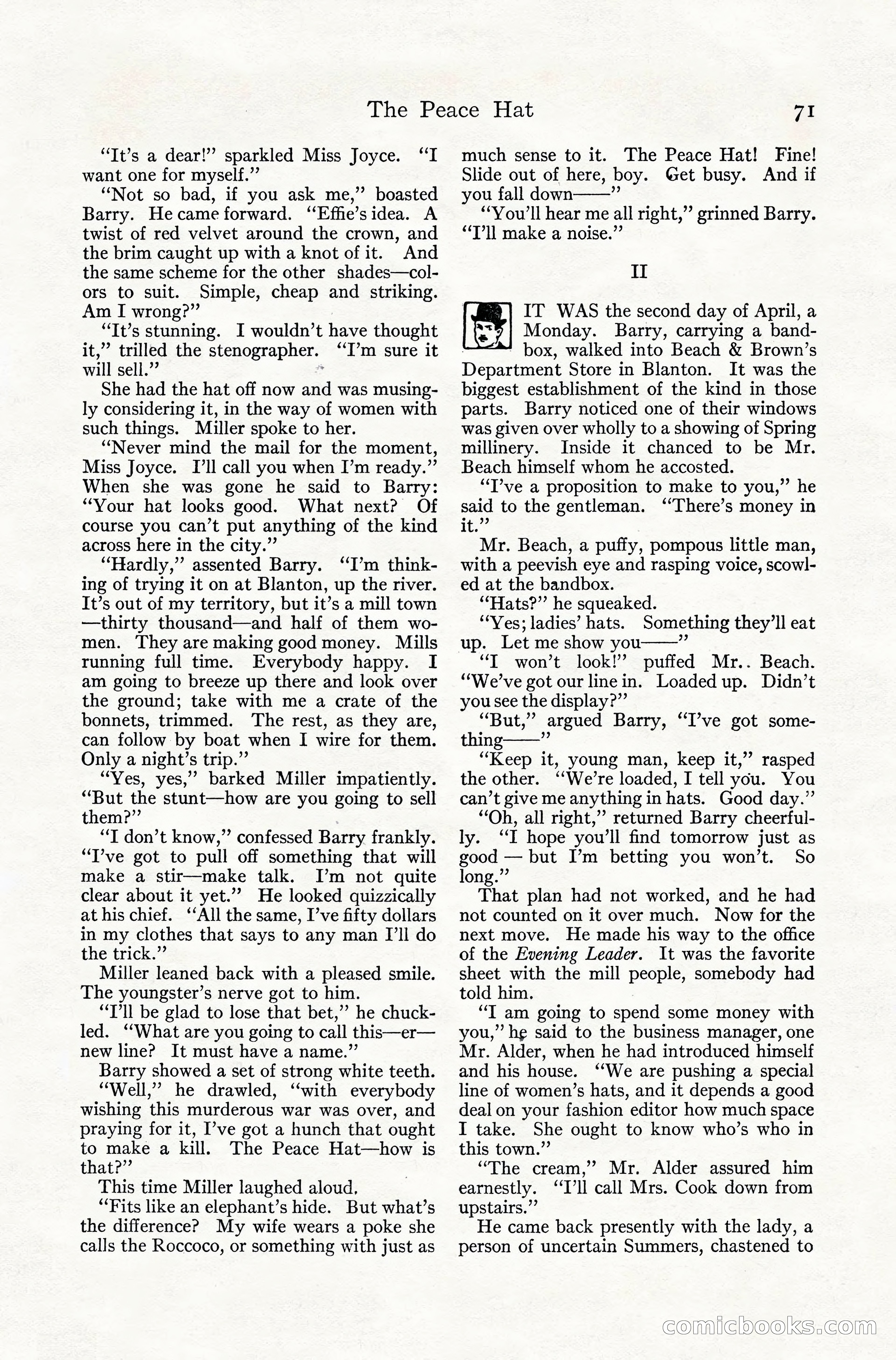 Adventure Magazine, July 1916 — page 73 of 228