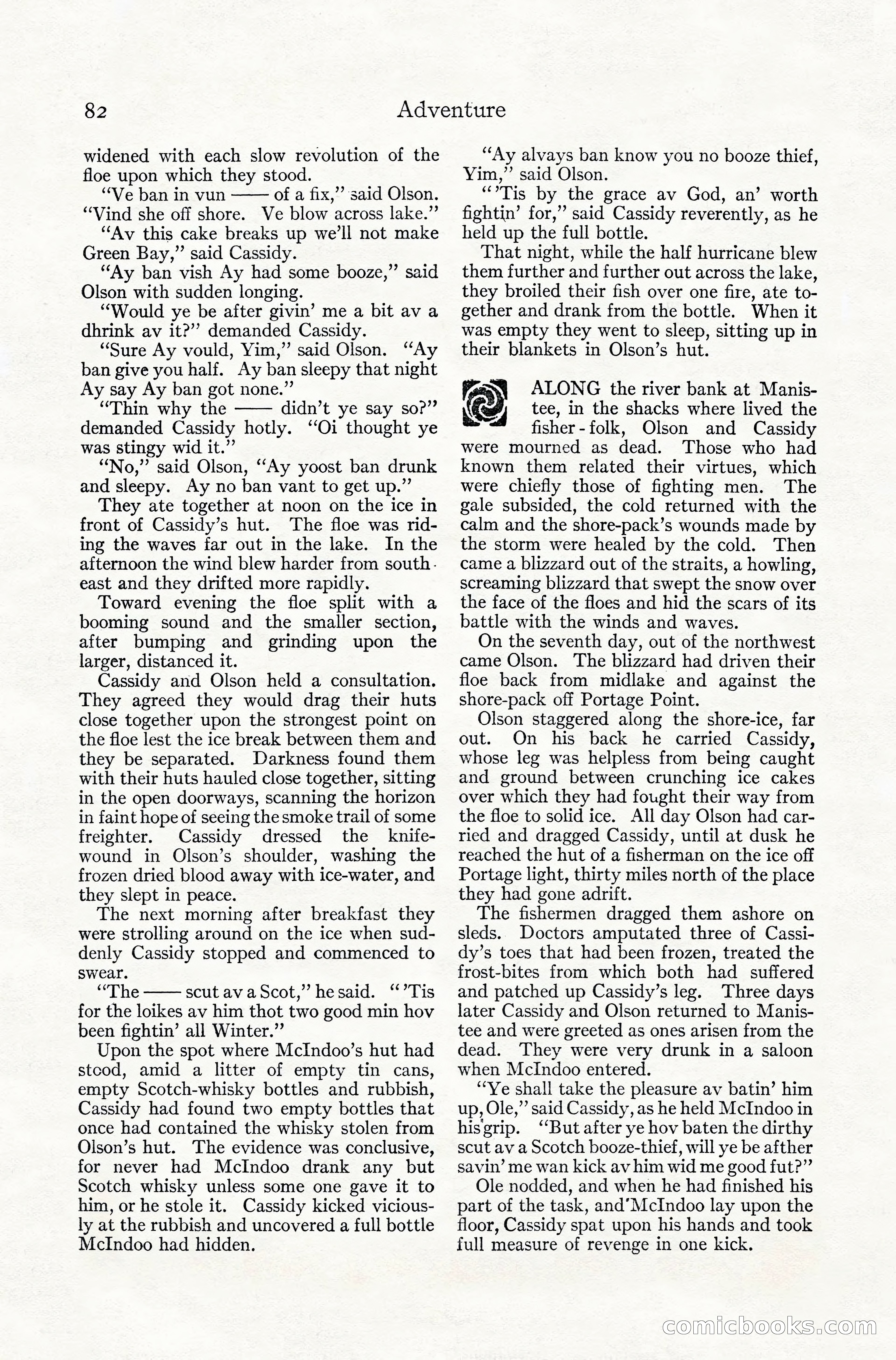 Adventure Magazine, July 1916 — page 84 of 228