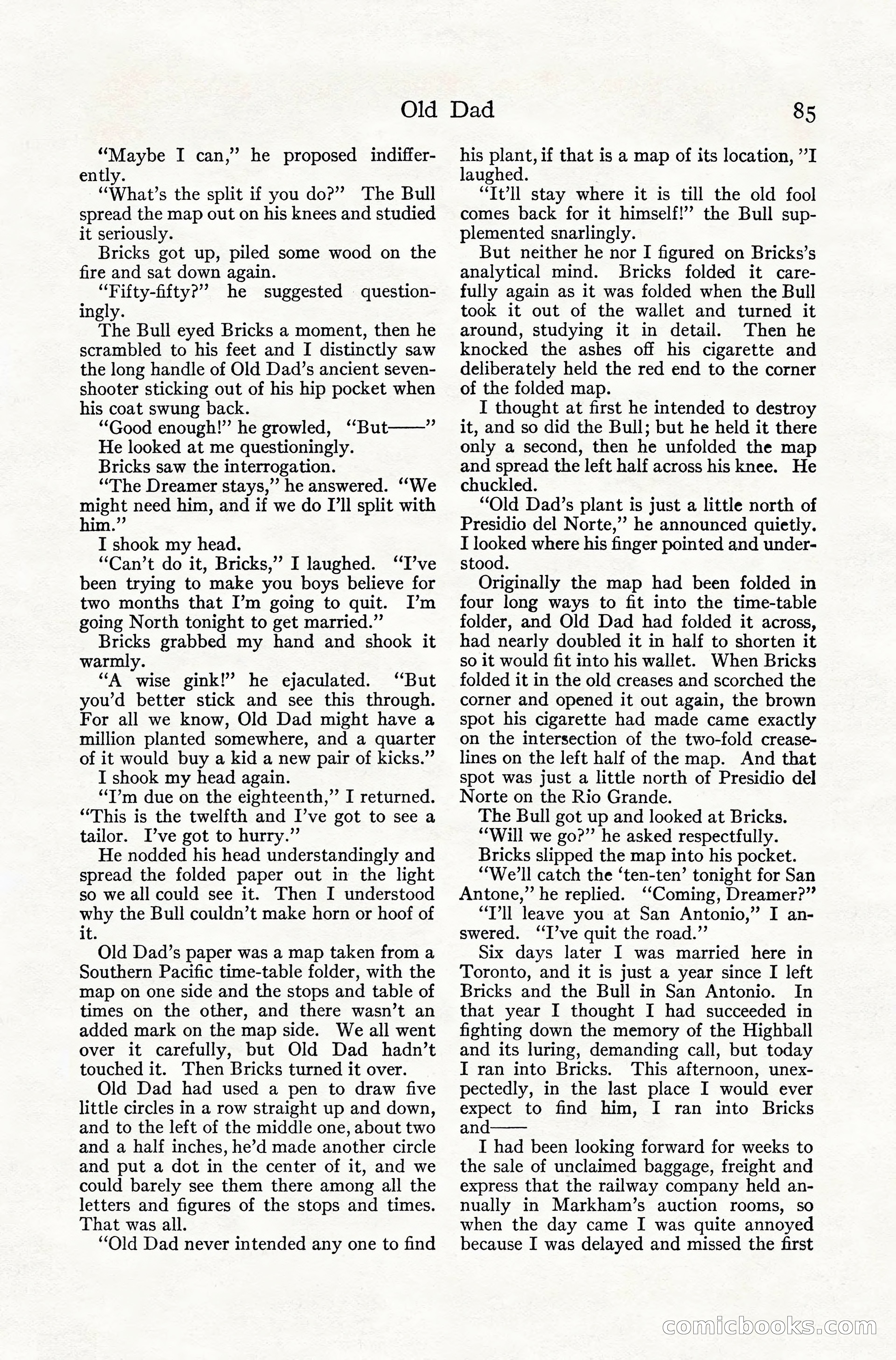 Adventure Magazine, July 1916 — page 87 of 228