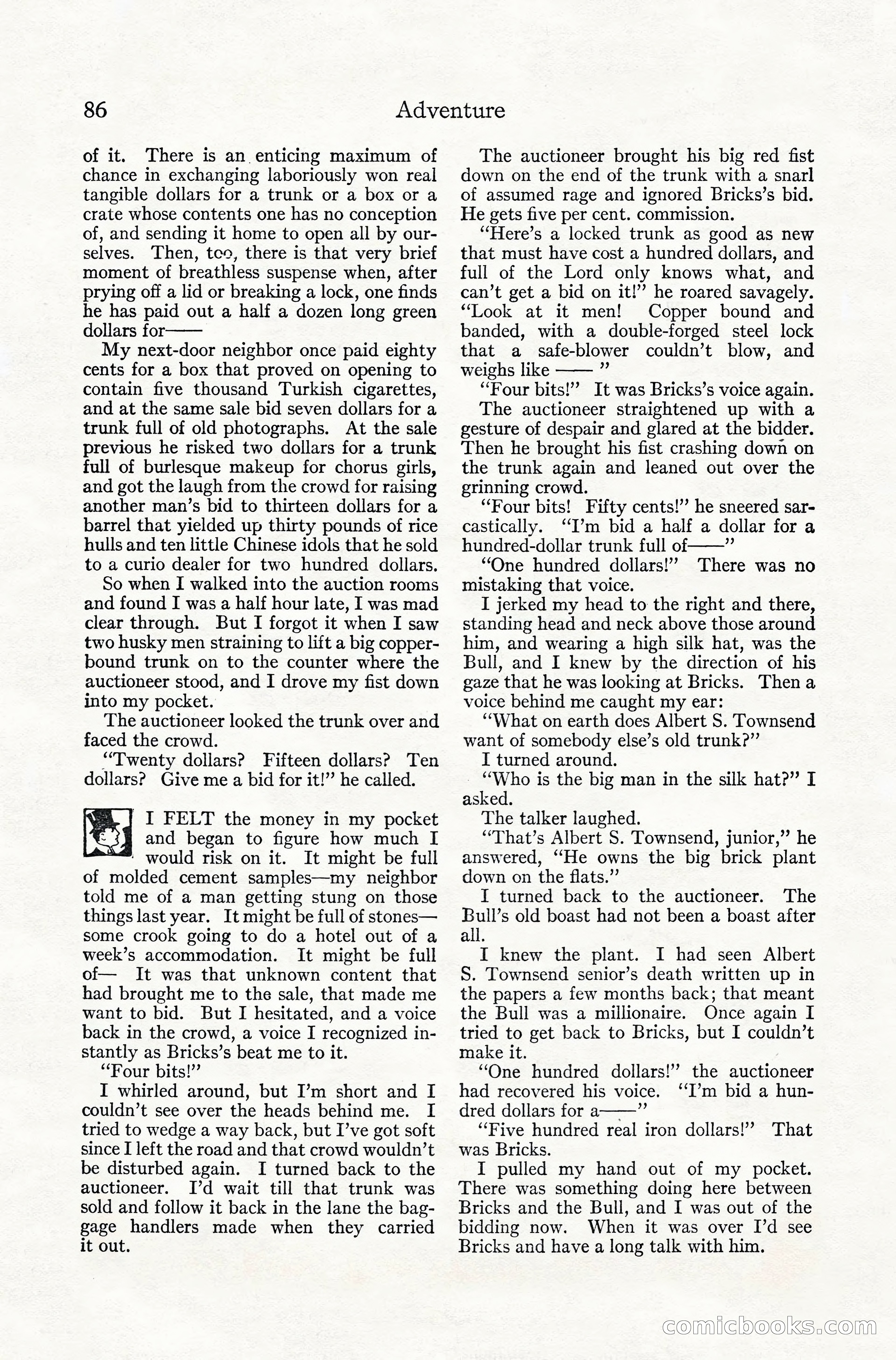 Adventure Magazine, July 1916 — page 88 of 228
