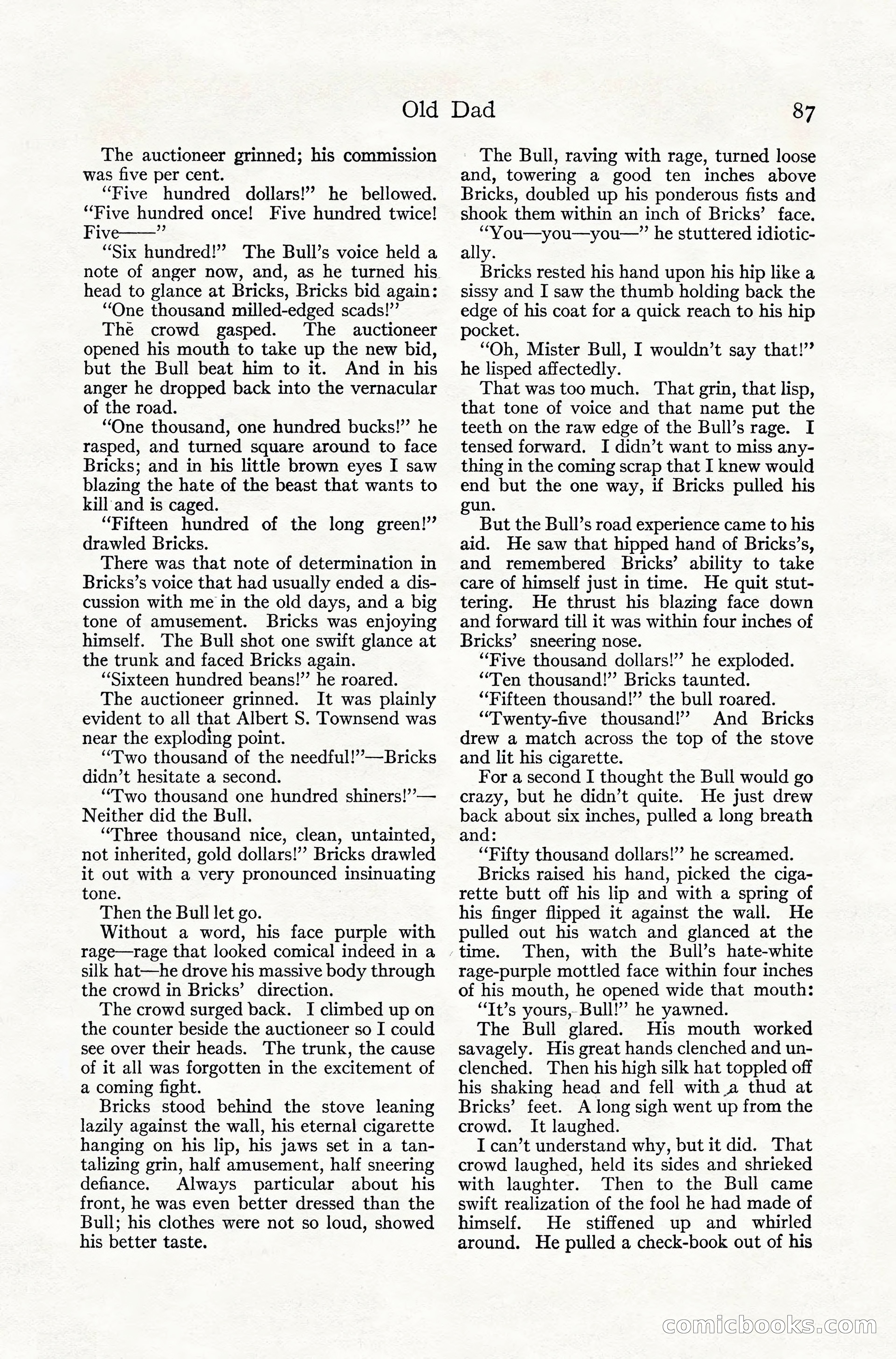 Adventure Magazine, July 1916 — page 89 of 228