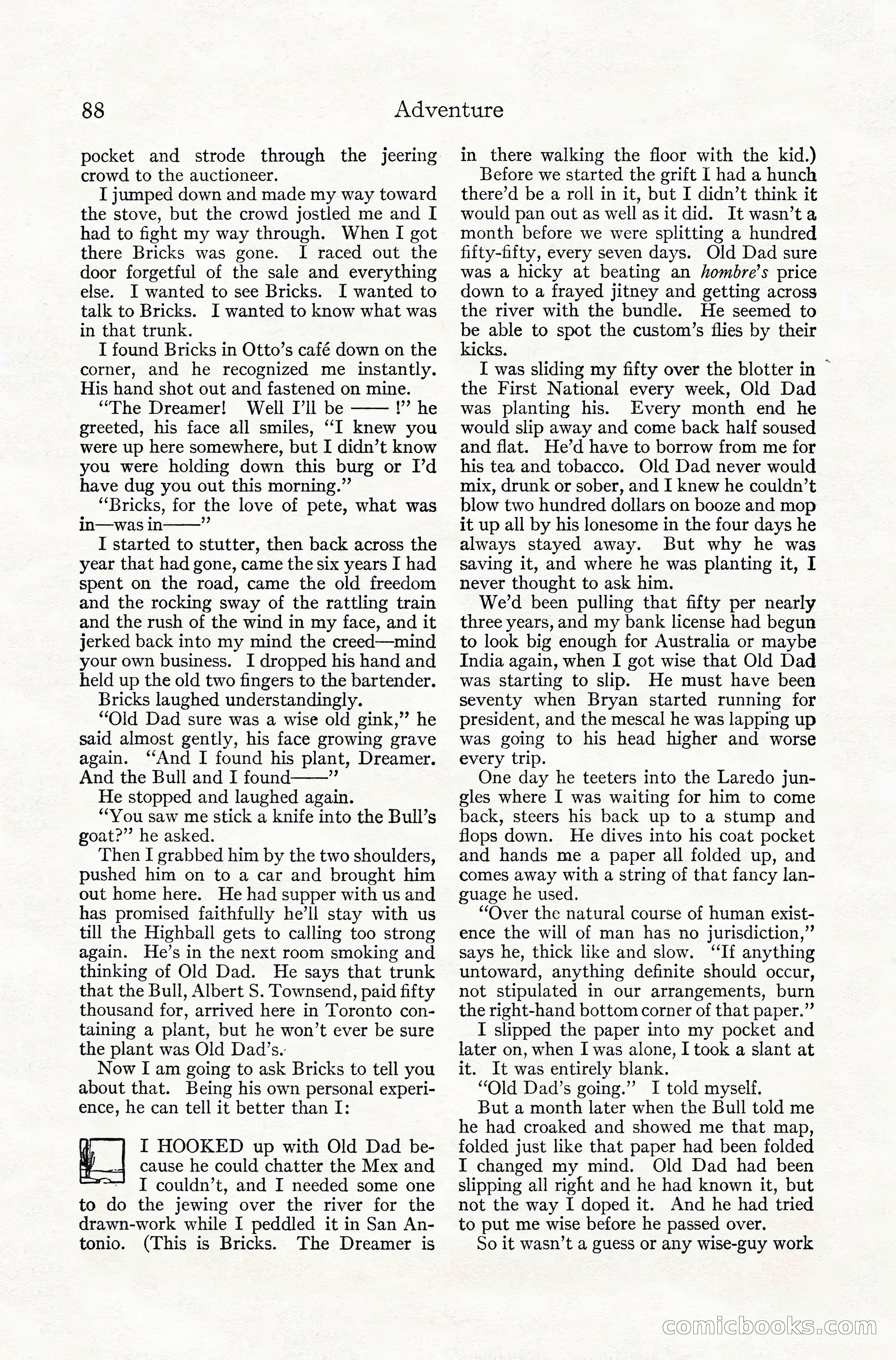 Adventure Magazine, July 1916 — page 90 of 228
