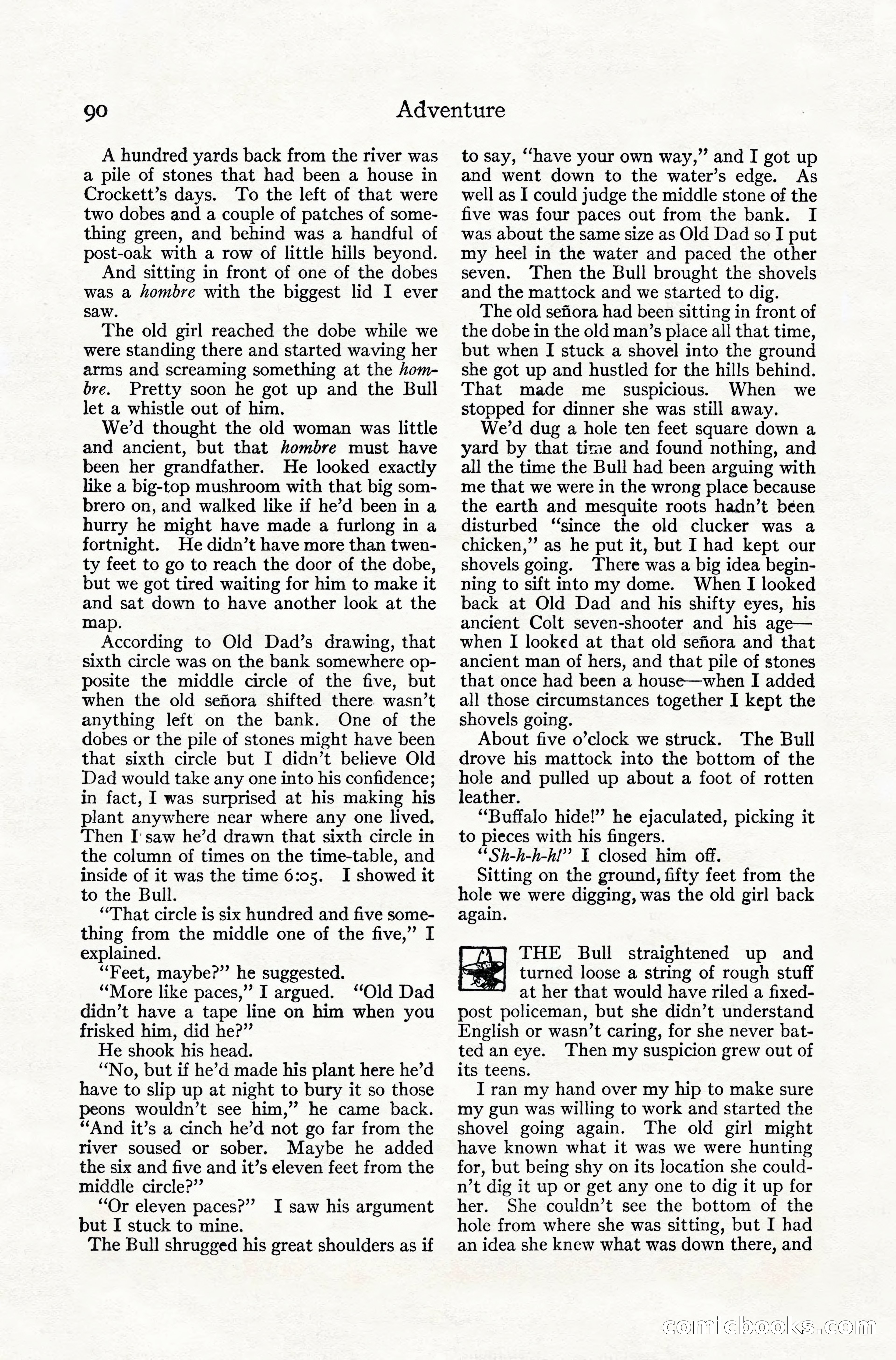 Adventure Magazine, July 1916 — page 92 of 228