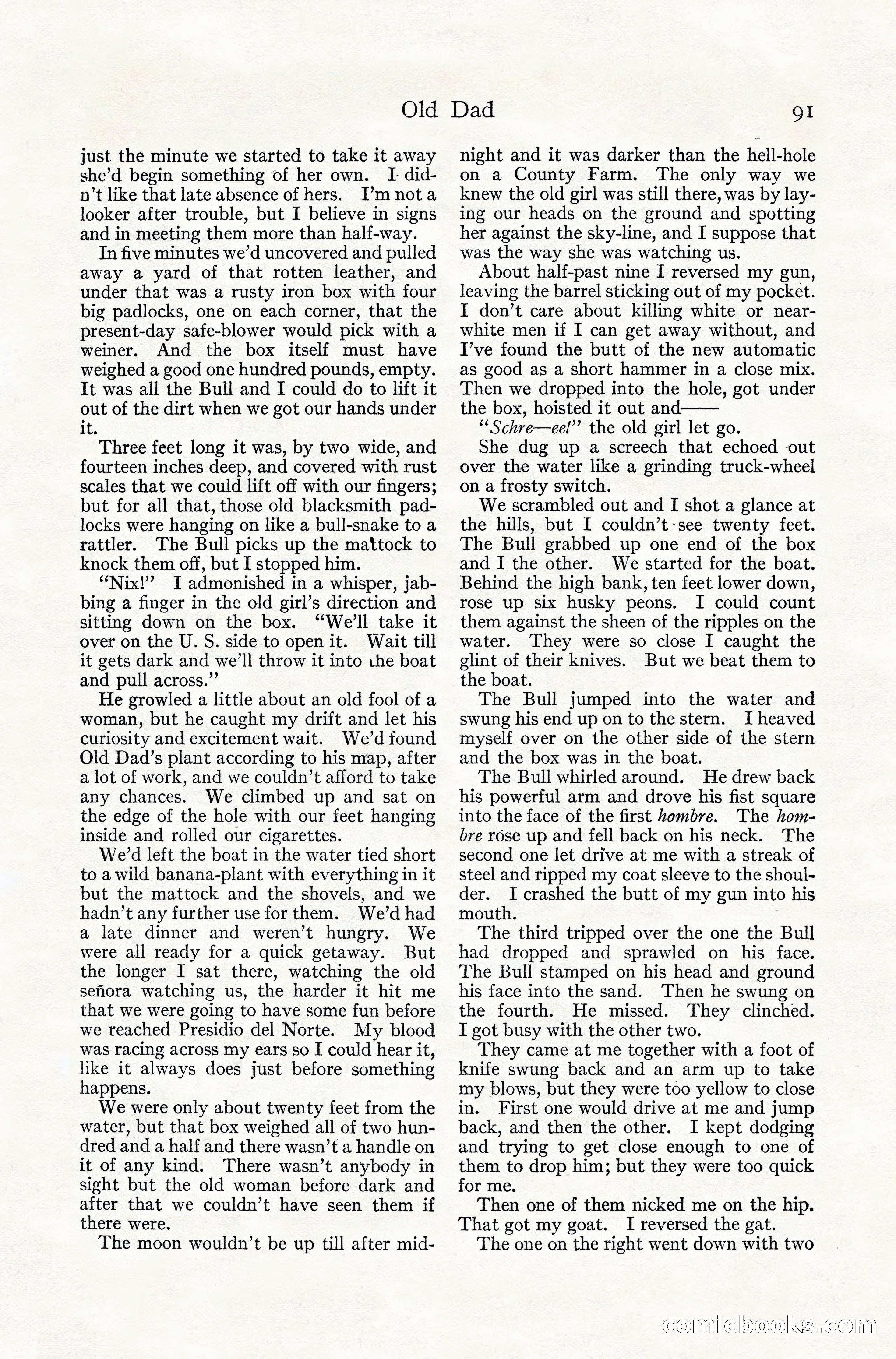 Adventure Magazine, July 1916 — page 93 of 228