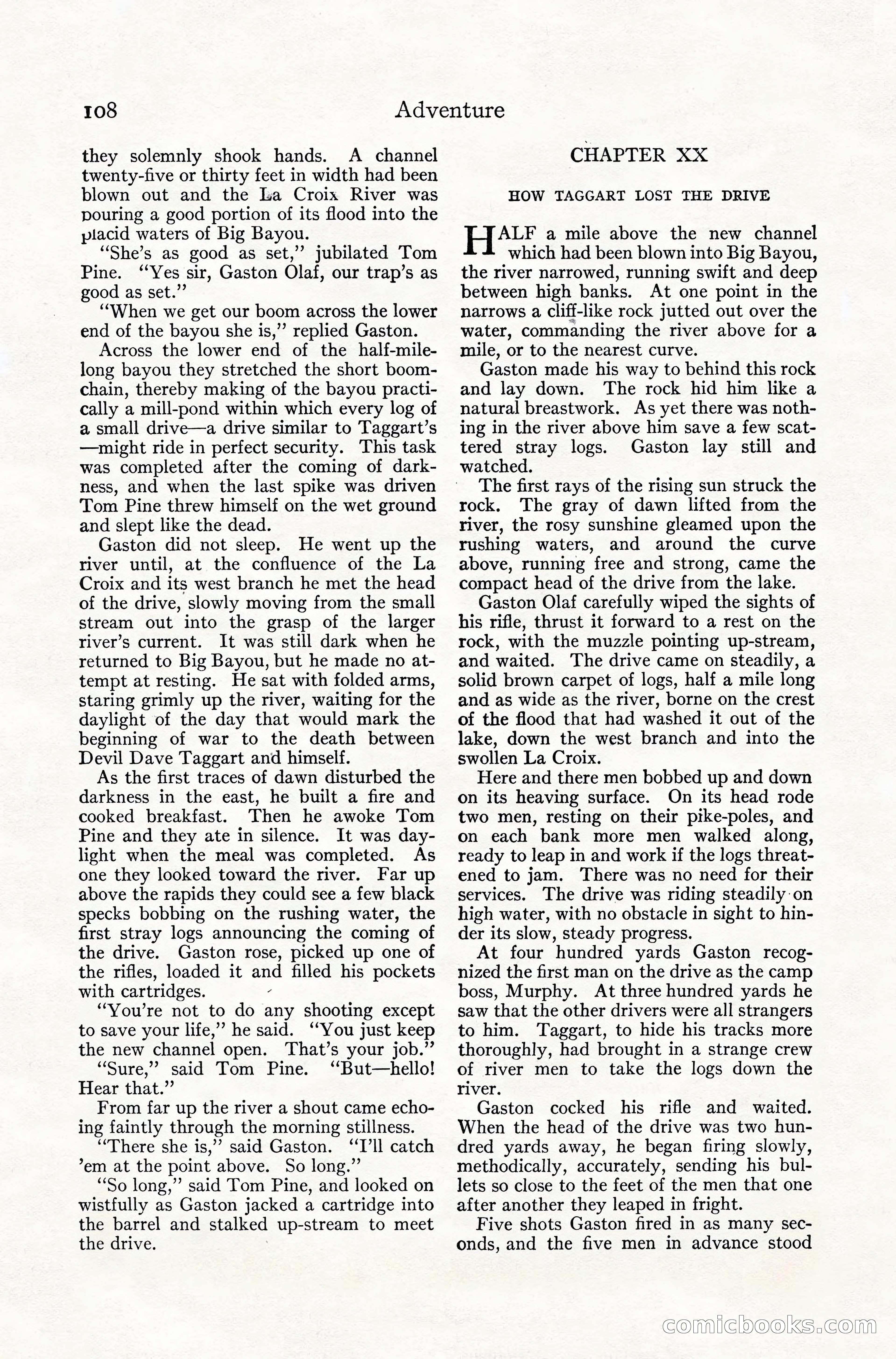Adventure Magazine, July 1916 — page 110 of 228
