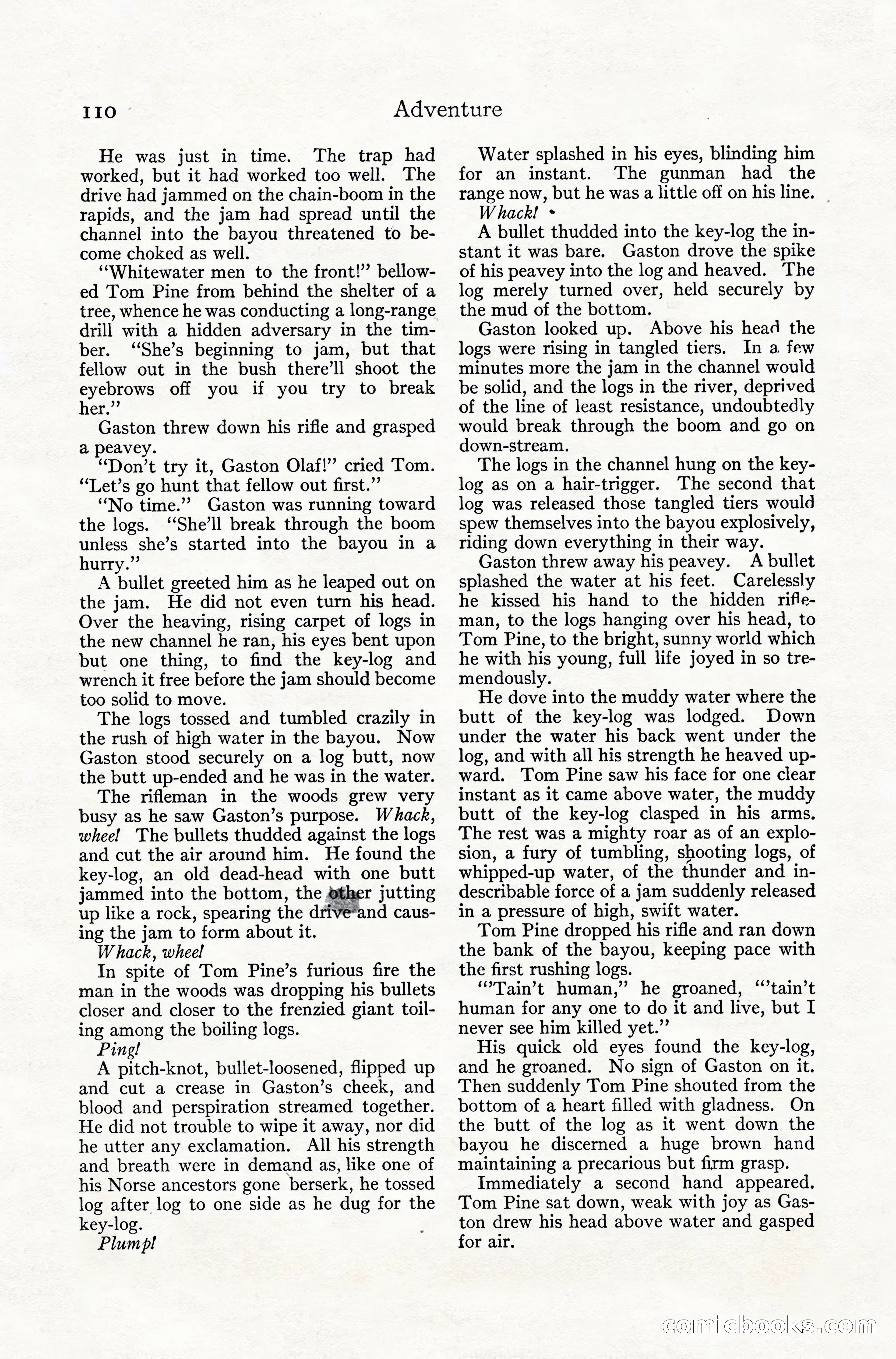 Adventure Magazine, July 1916 — page 112 of 228