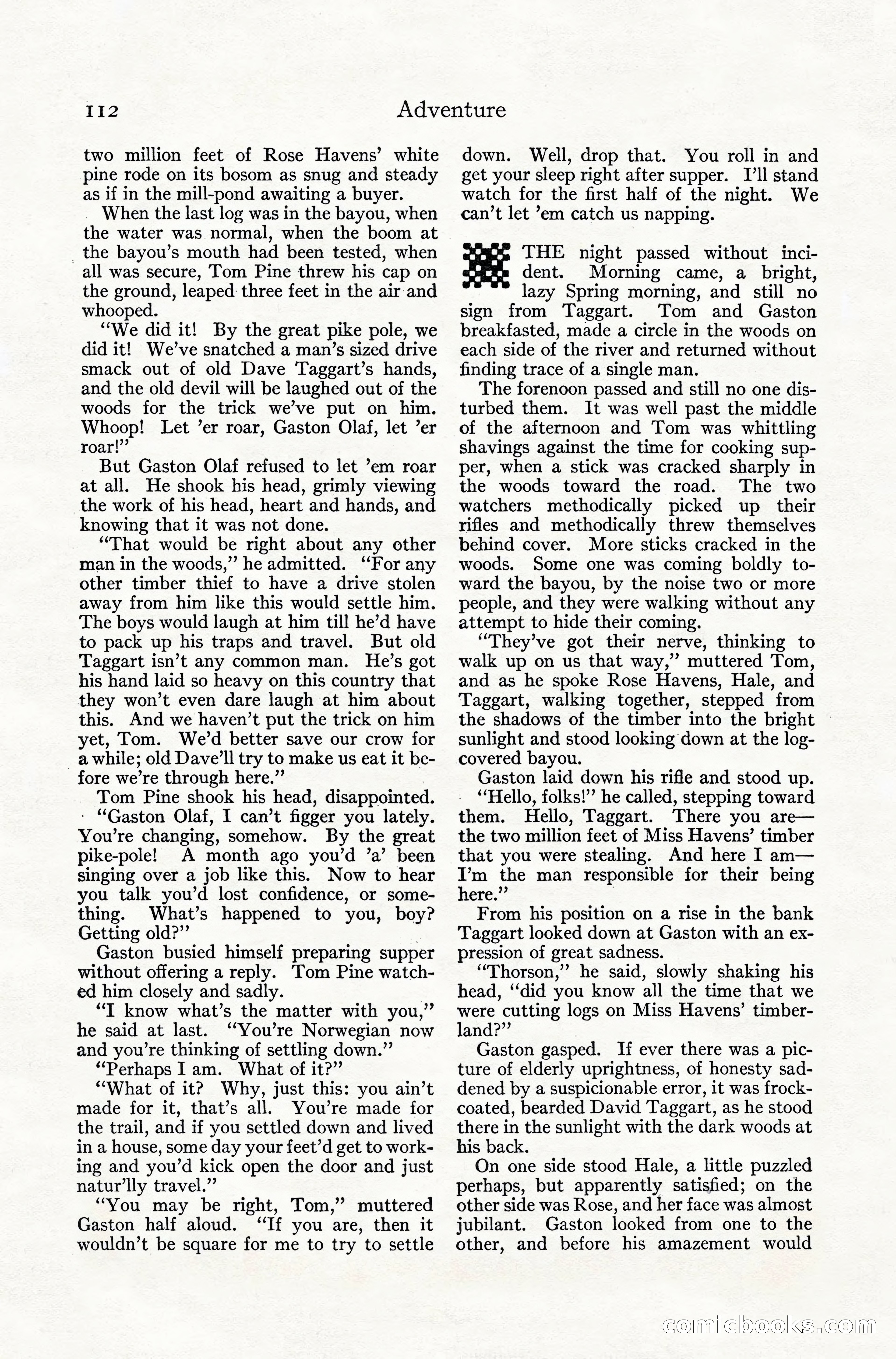 Adventure Magazine, July 1916 — page 114 of 228