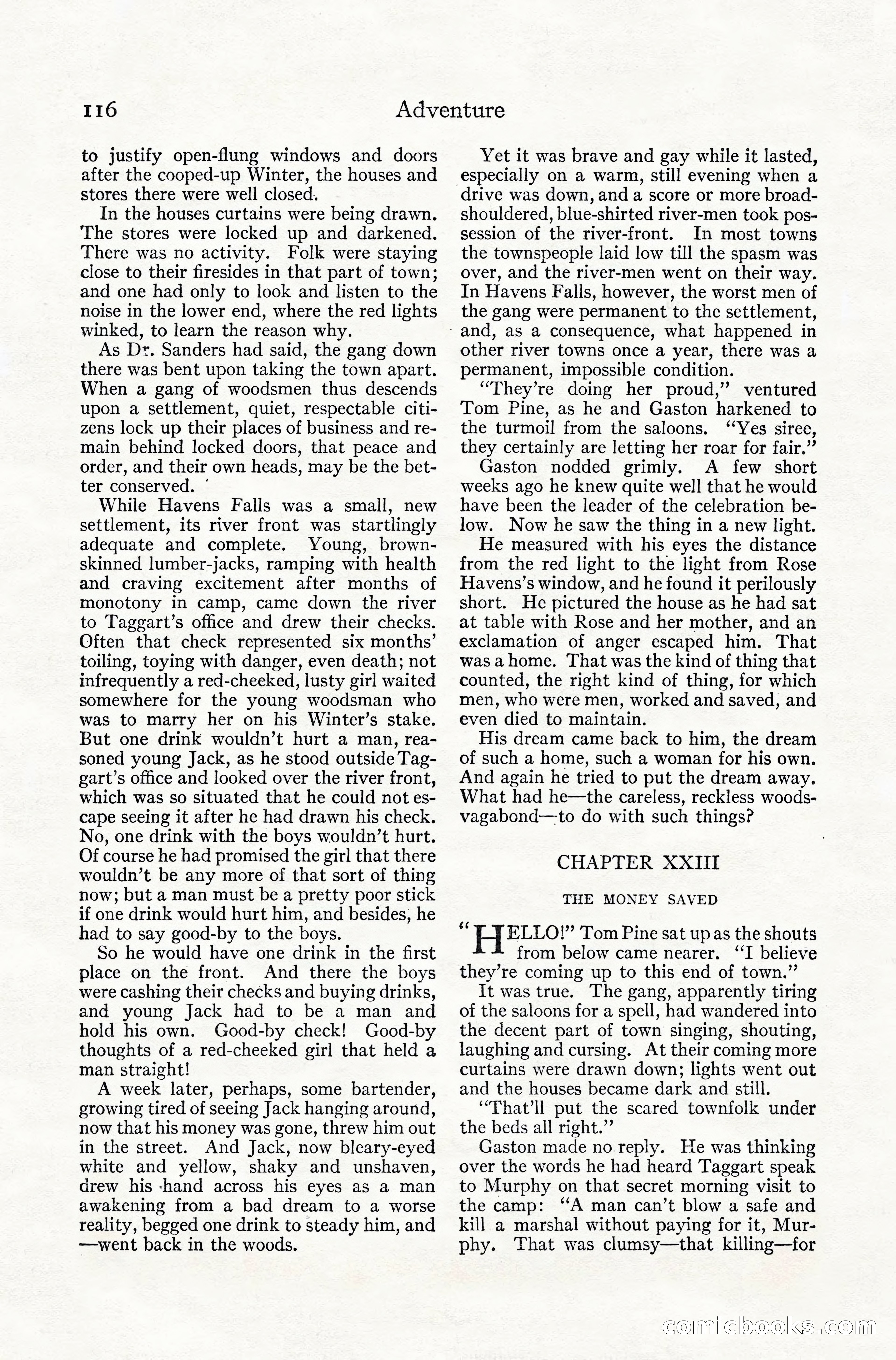 Adventure Magazine, July 1916 — page 118 of 228