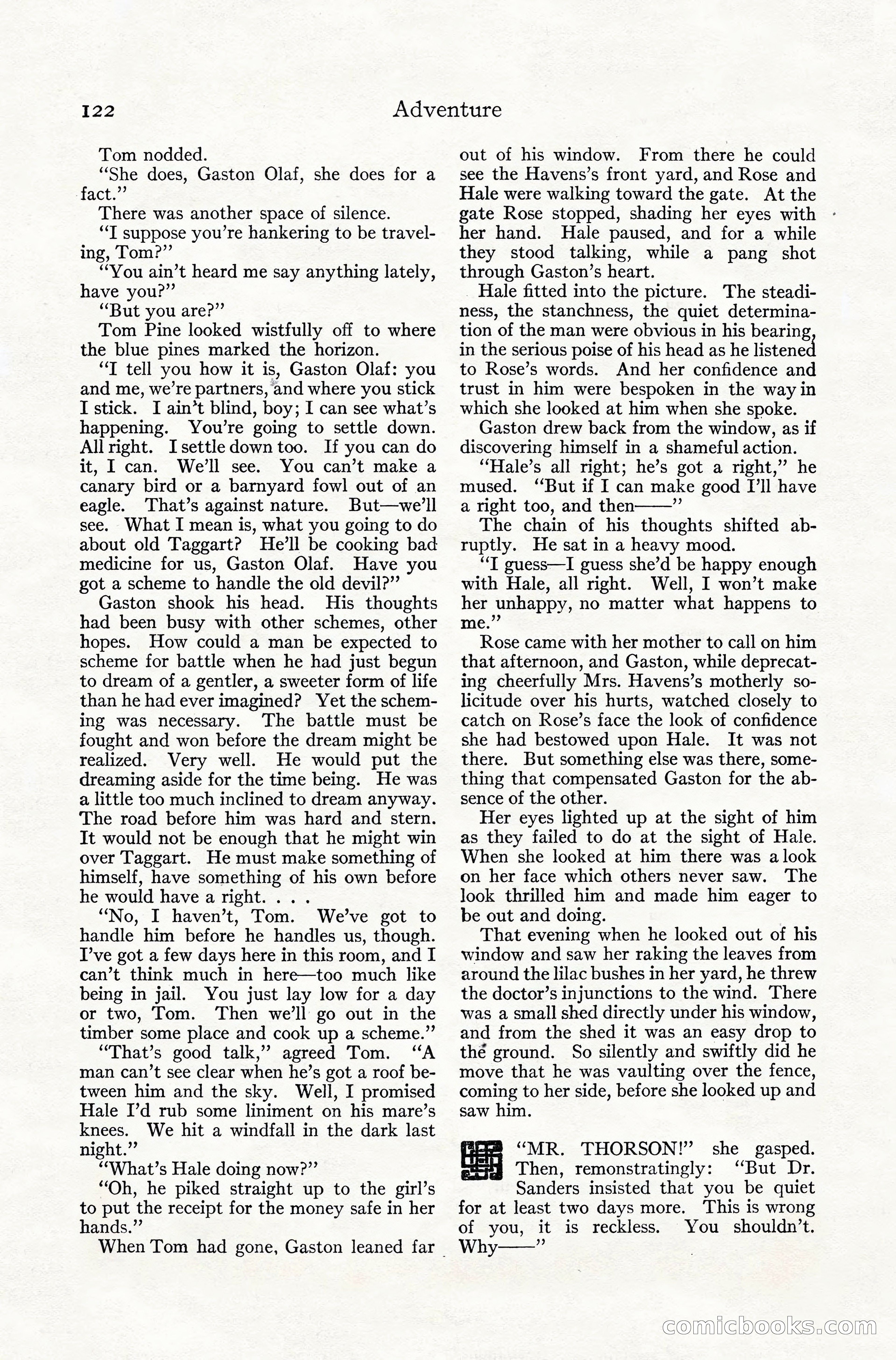 Adventure Magazine, July 1916 — page 124 of 228