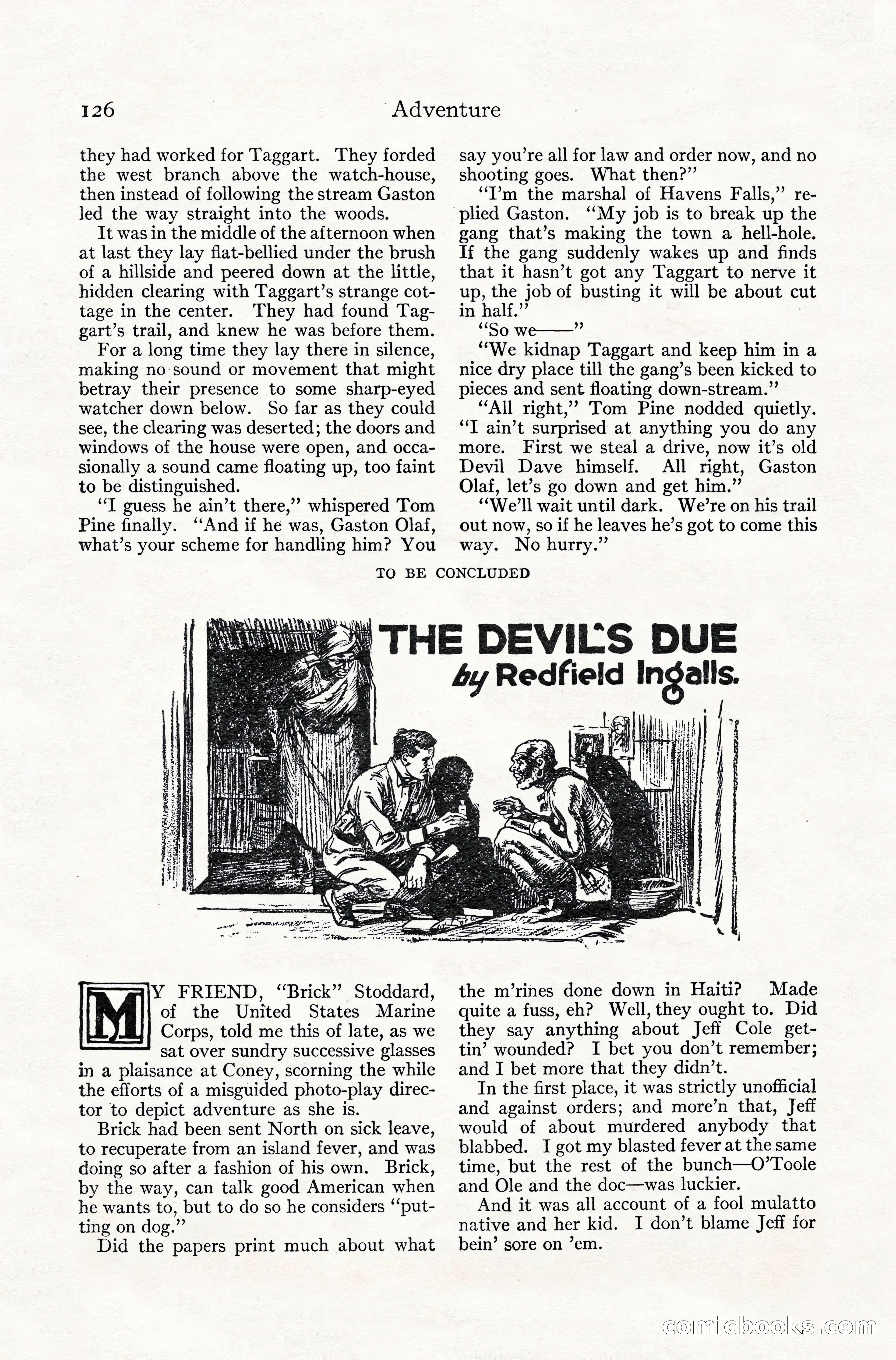 Adventure Magazine, July 1916 — page 128 of 228
