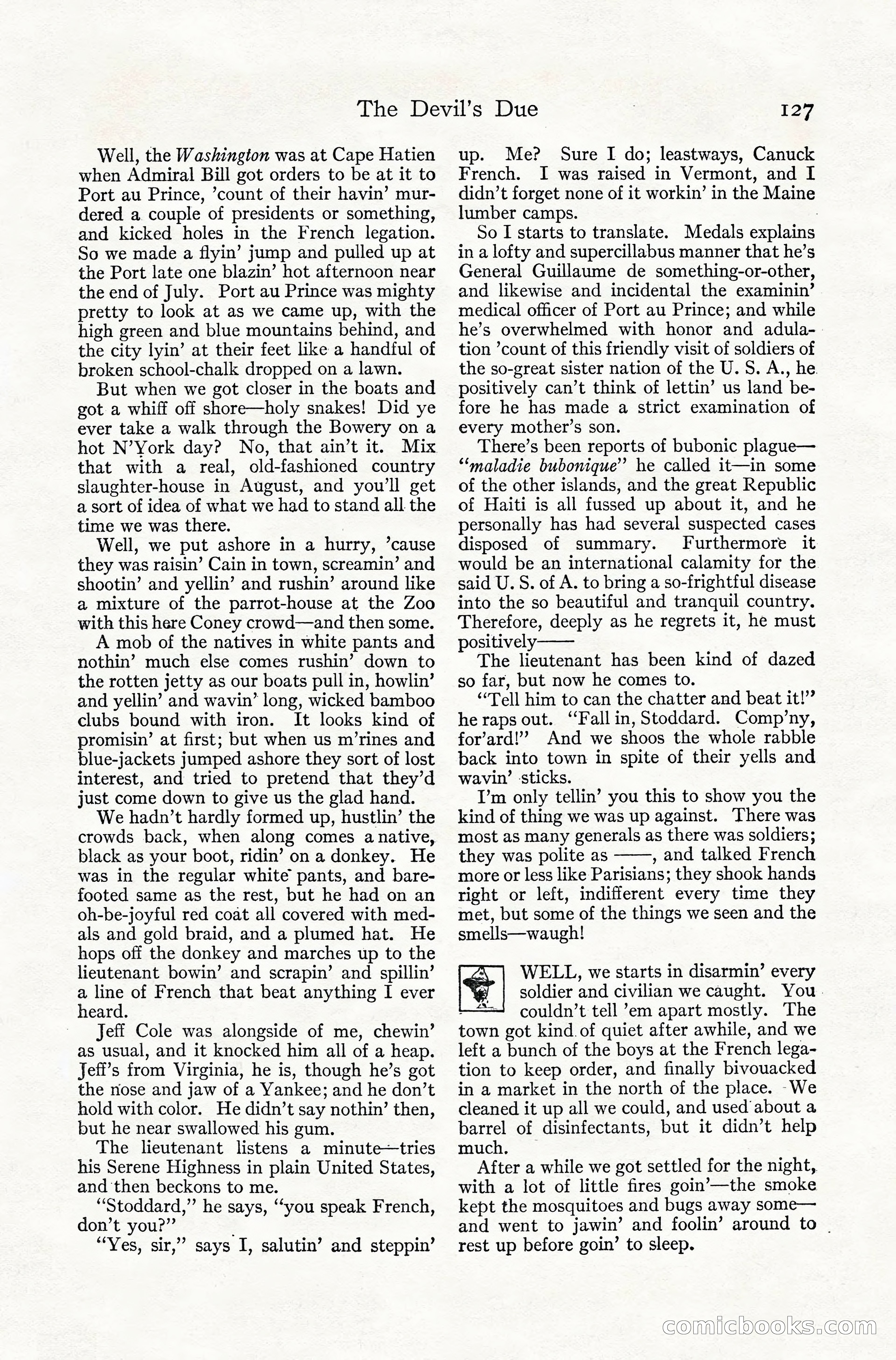 Adventure Magazine, July 1916 — page 129 of 228