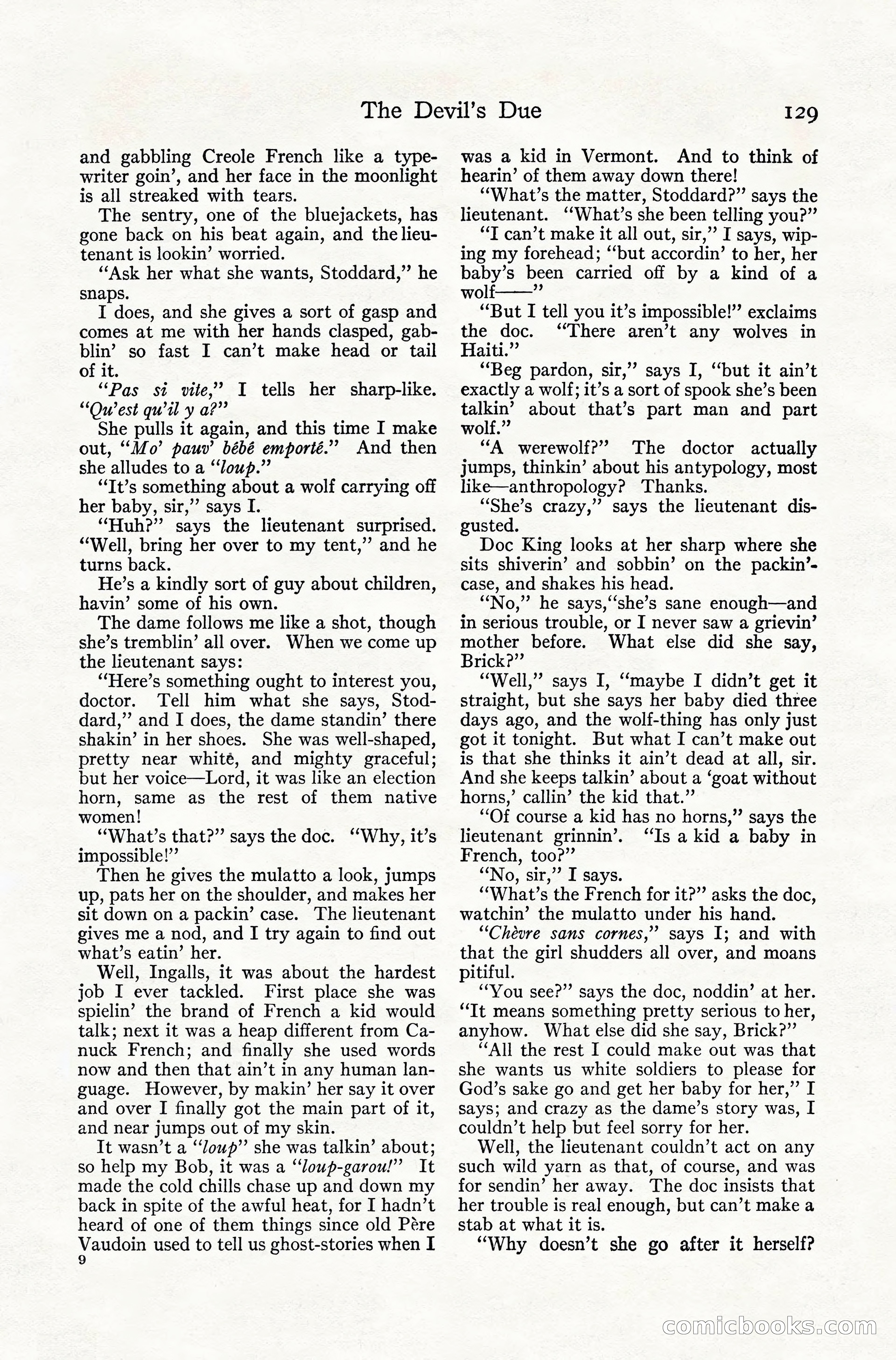Adventure Magazine, July 1916 — page 131 of 228