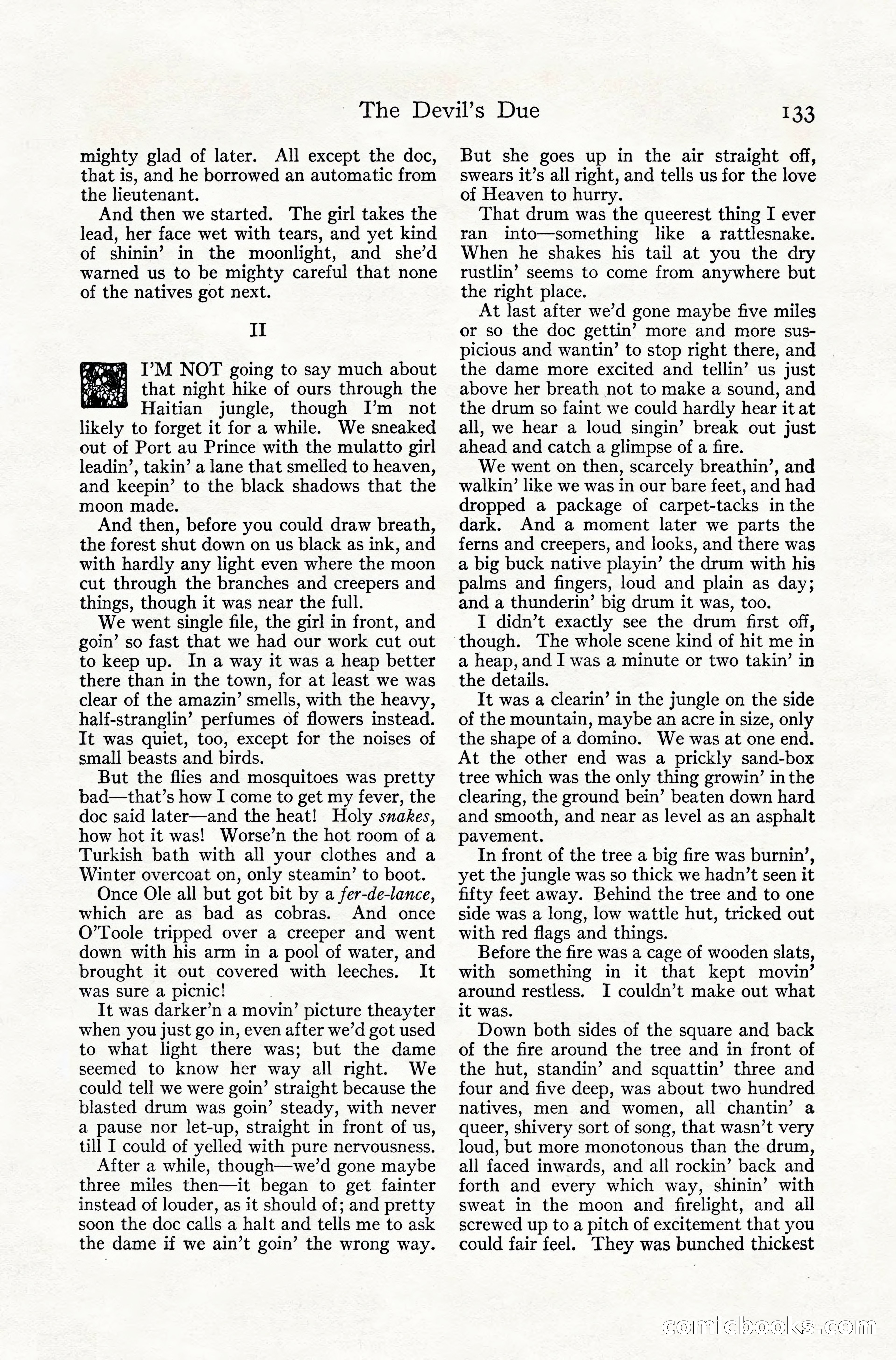 Adventure Magazine, July 1916 — page 135 of 228