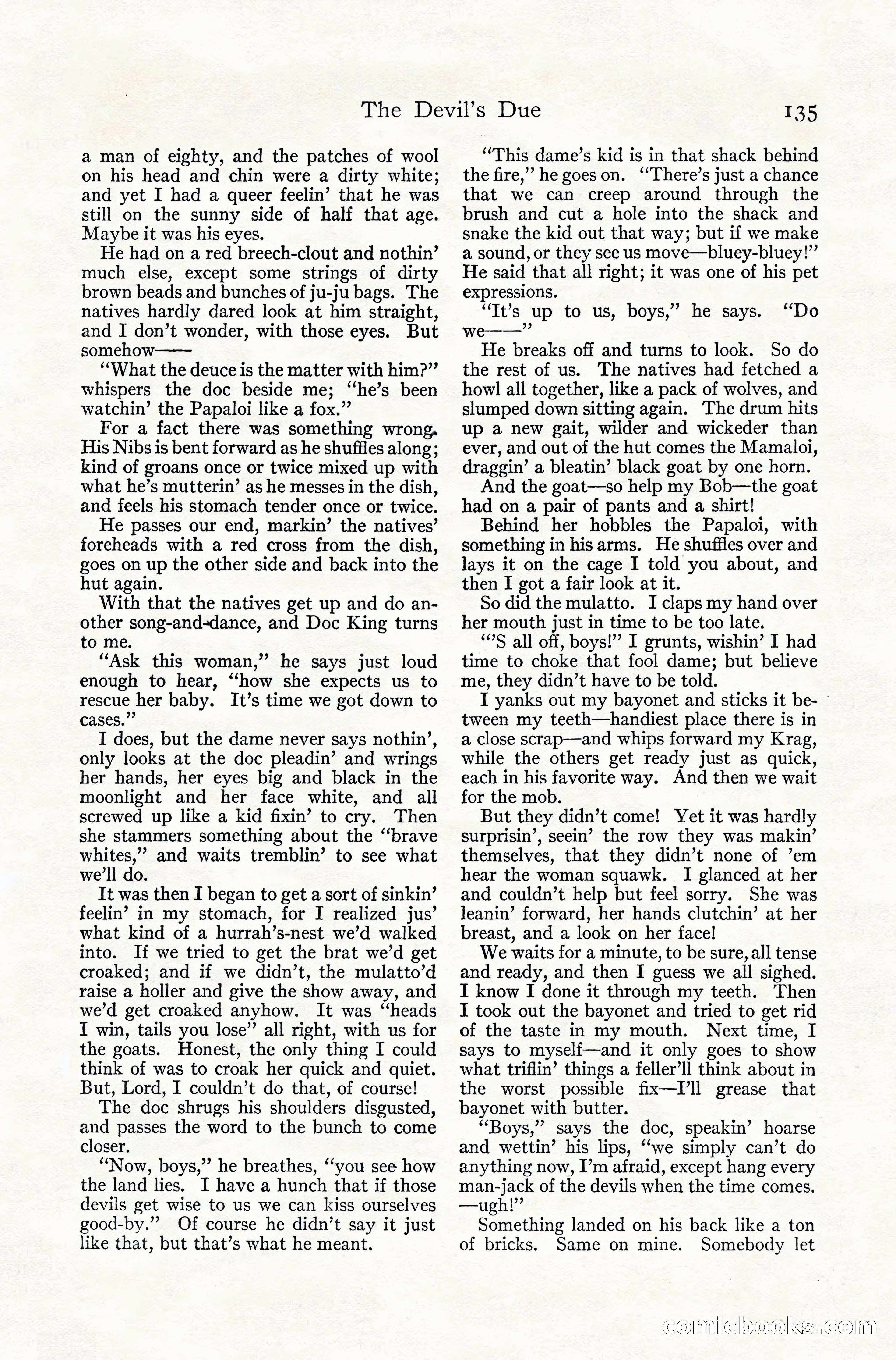 Adventure Magazine, July 1916 — page 137 of 228