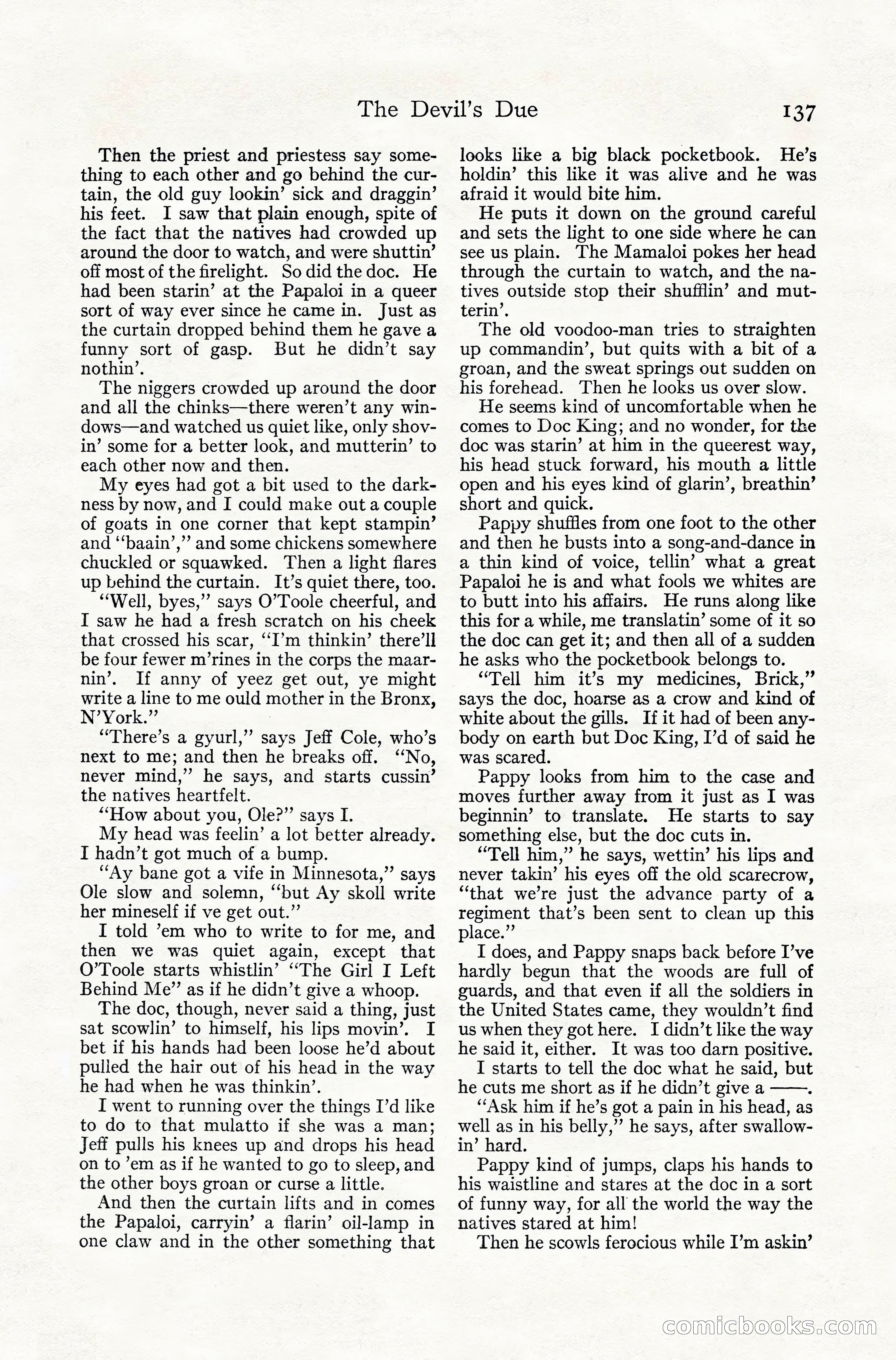 Adventure Magazine, July 1916 — page 139 of 228