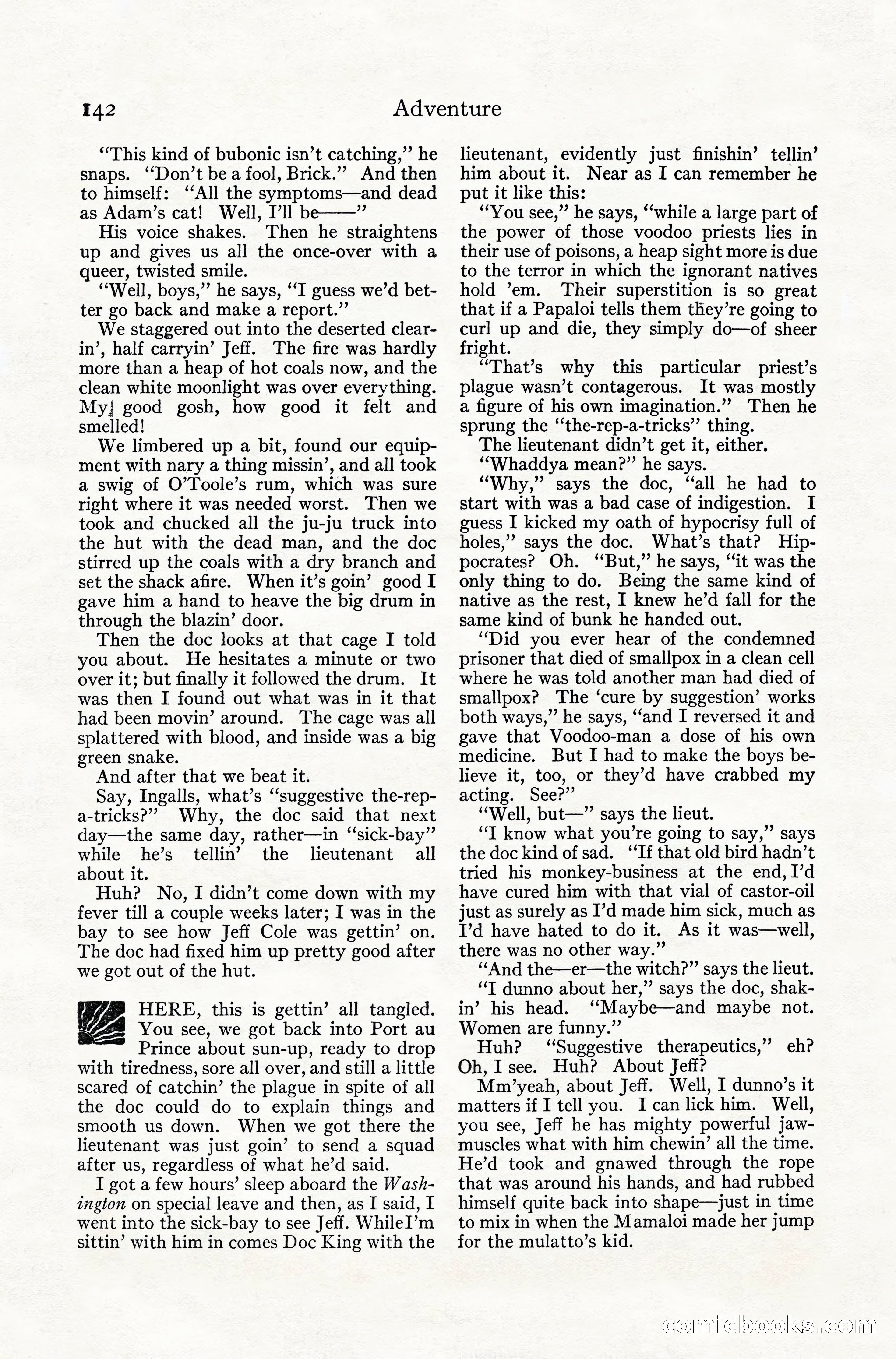Adventure Magazine, July 1916 — page 144 of 228