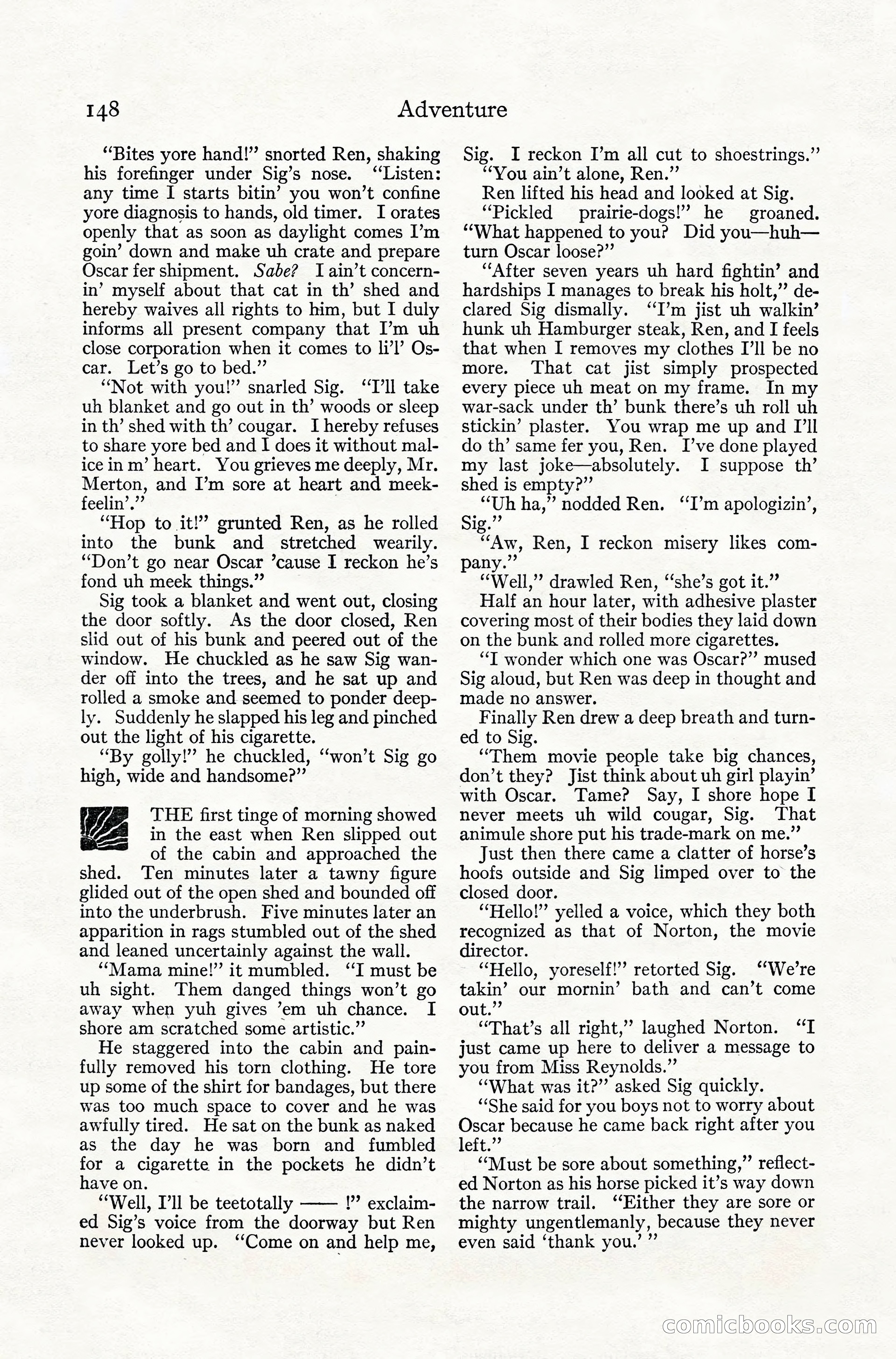 Adventure Magazine, July 1916 — page 150 of 228