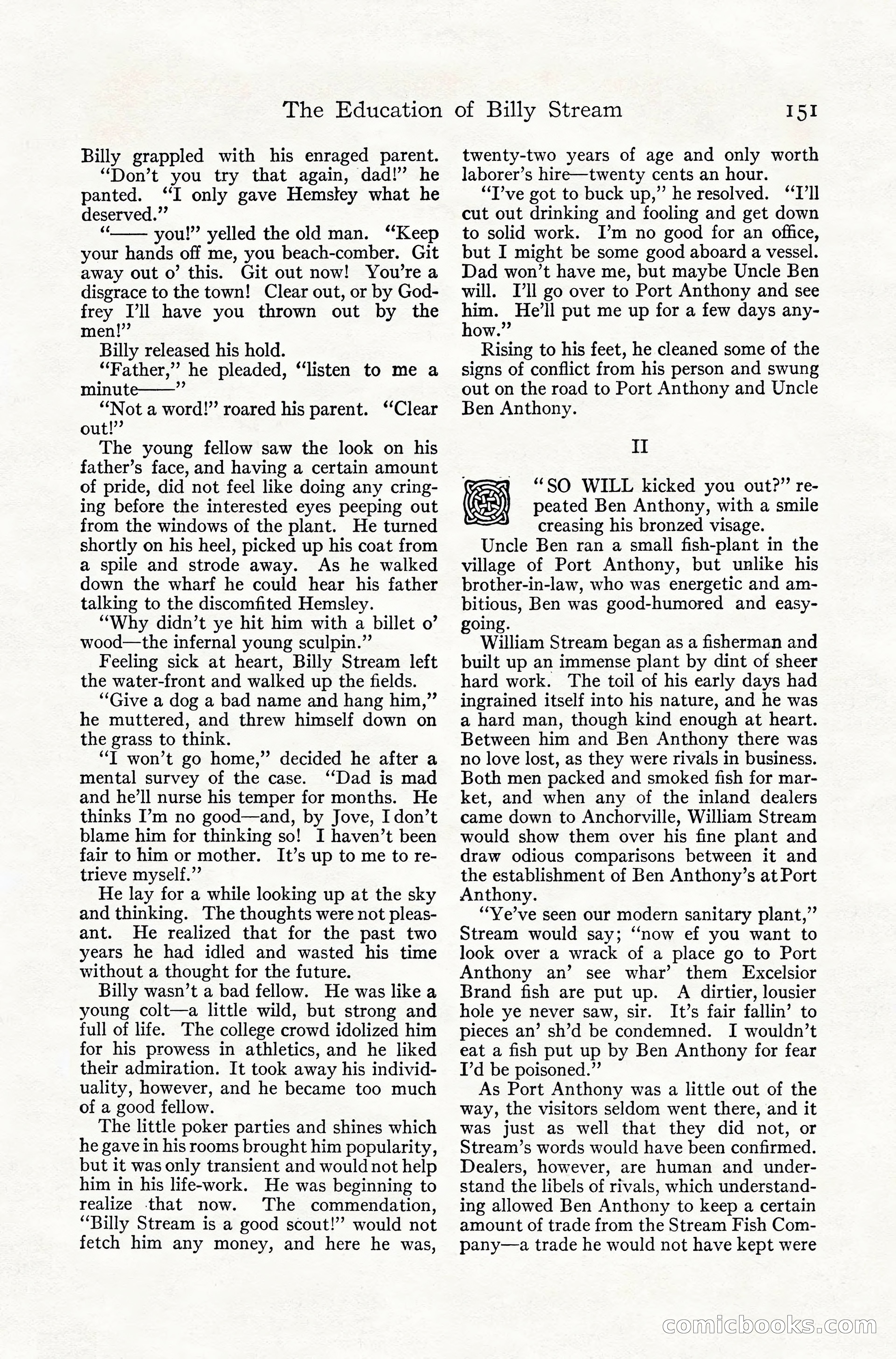 Adventure Magazine, July 1916 — page 153 of 228